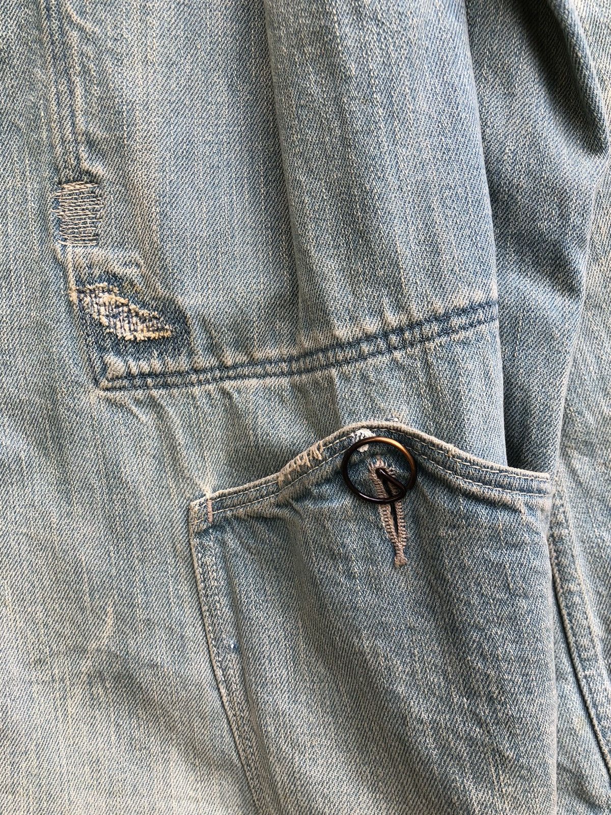 Kapital Rare Kapital Distressed Redux Navy Deck Coat Denim Jacket Size US S / EU 44-46 / 1 - 8 Thumbnail
