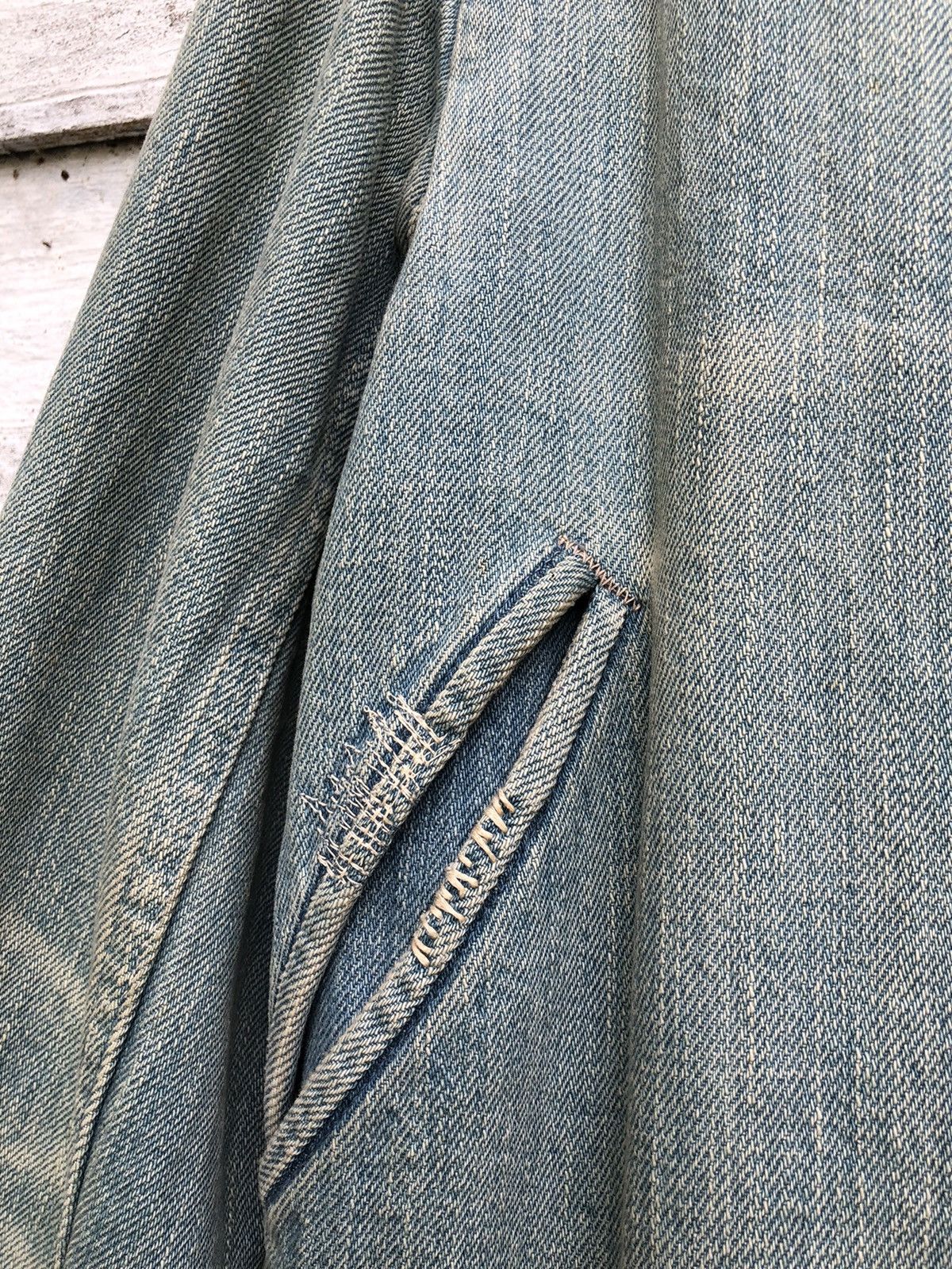 Kapital Rare Kapital Distressed Redux Navy Deck Coat Denim Jacket Size US S / EU 44-46 / 1 - 12 Thumbnail
