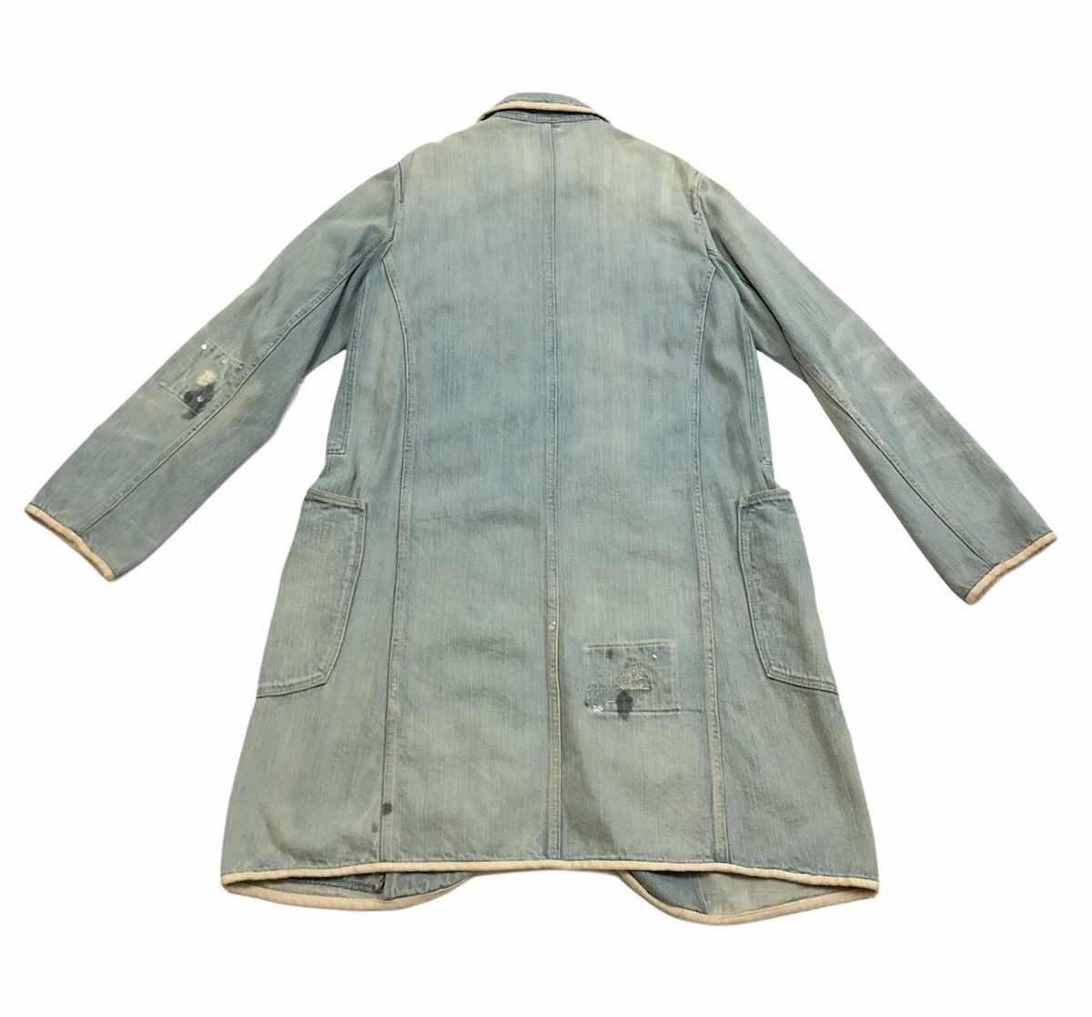 Kapital Rare Kapital Distressed Redux Navy Deck Coat Denim Jacket Size US S / EU 44-46 / 1 - 3 Thumbnail