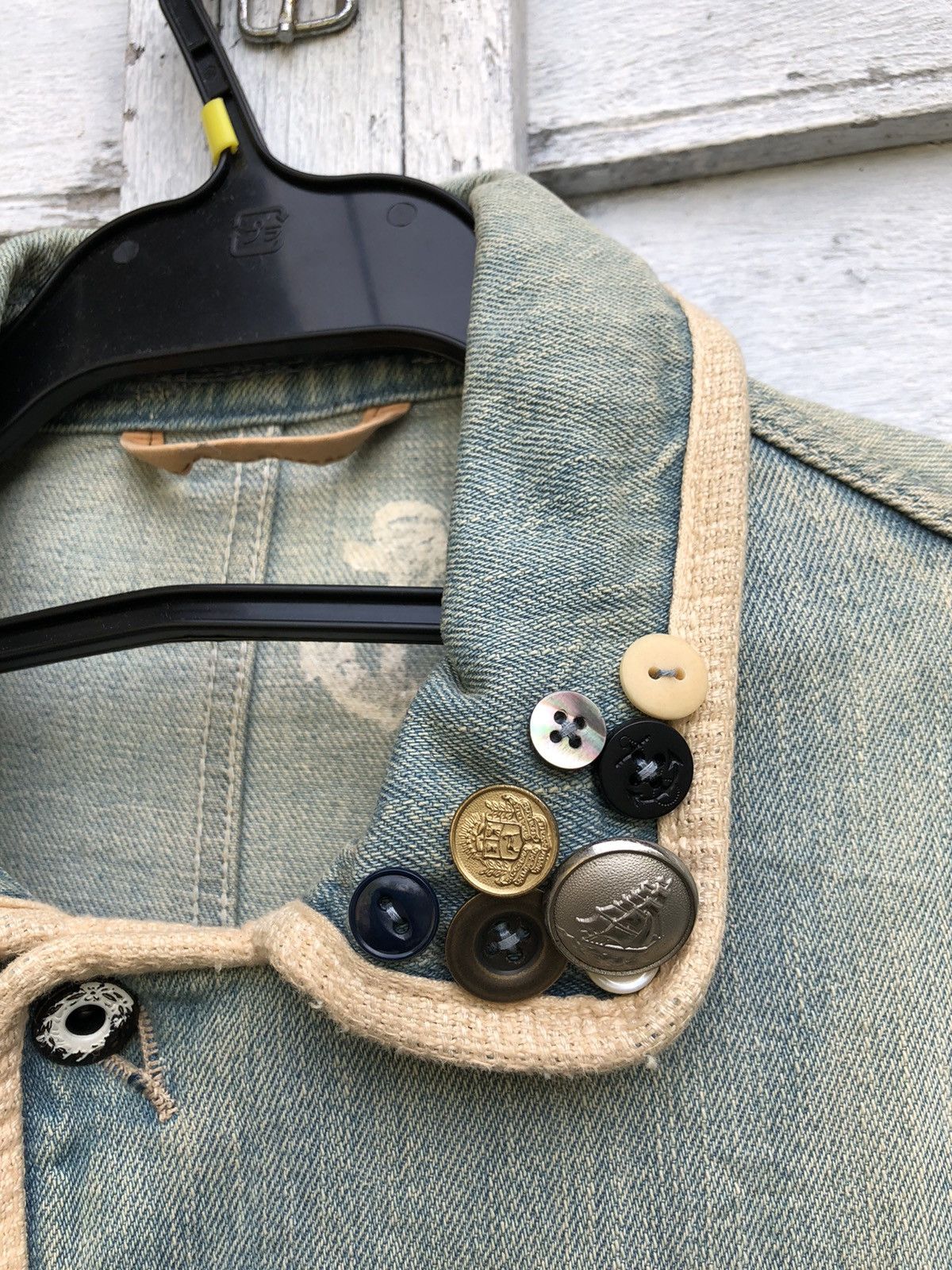 Kapital Rare Kapital Distressed Redux Navy Deck Coat Denim Jacket Size US S / EU 44-46 / 1 - 14 Thumbnail
