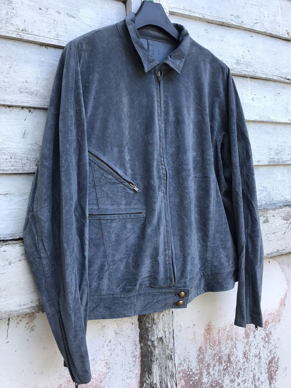 Velvet × Y's × Yohji Yamamoto Masterclass 80s Y’s Worksyop Cropped Velvet Jacket Size US L / EU 52-54 / 3 - 3 Thumbnail