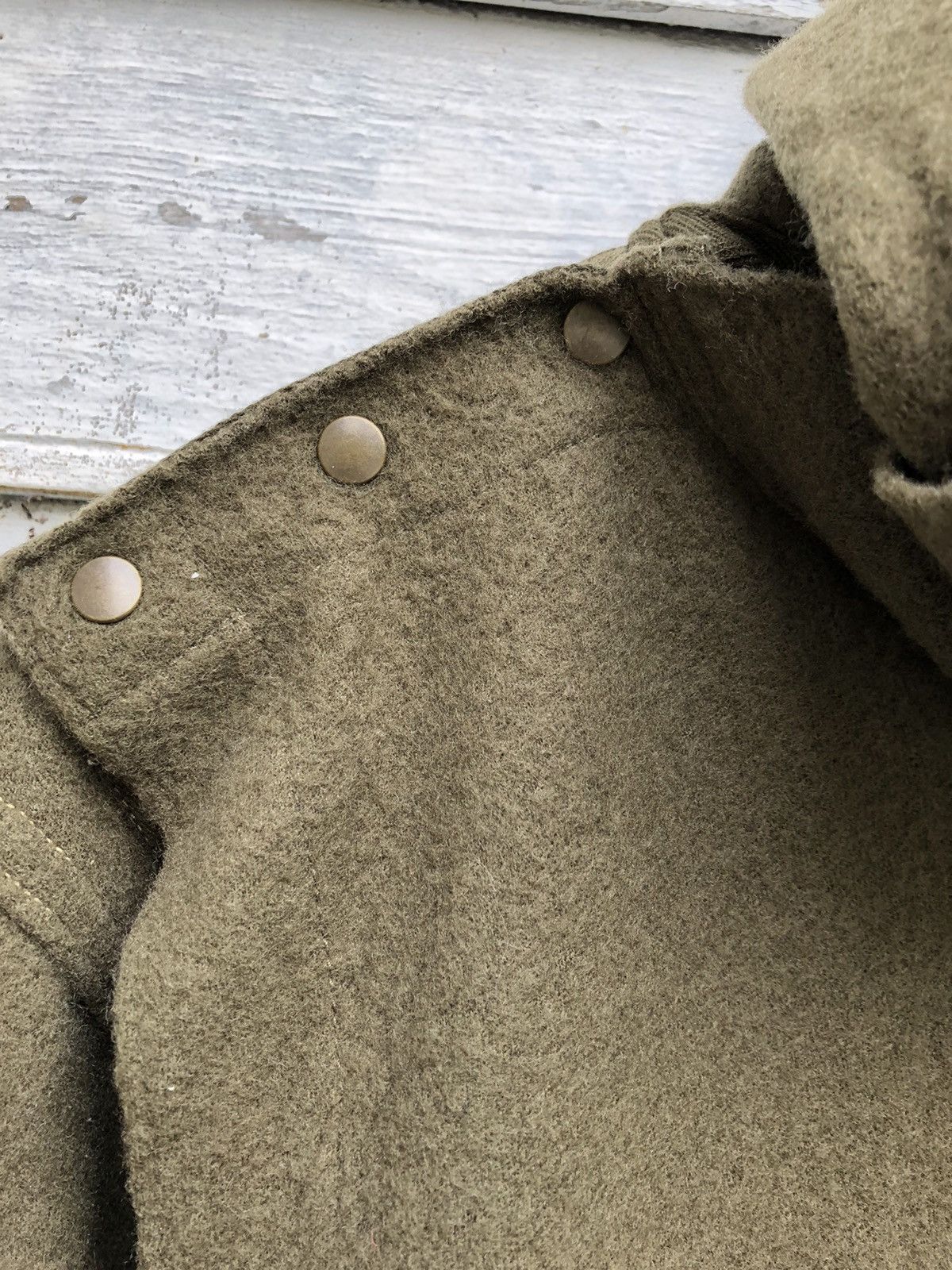 Kapital Kapital Wool Asymmetrical Button Hoodie Jacket Size US M / EU 48-50 / 2 - 5 Thumbnail