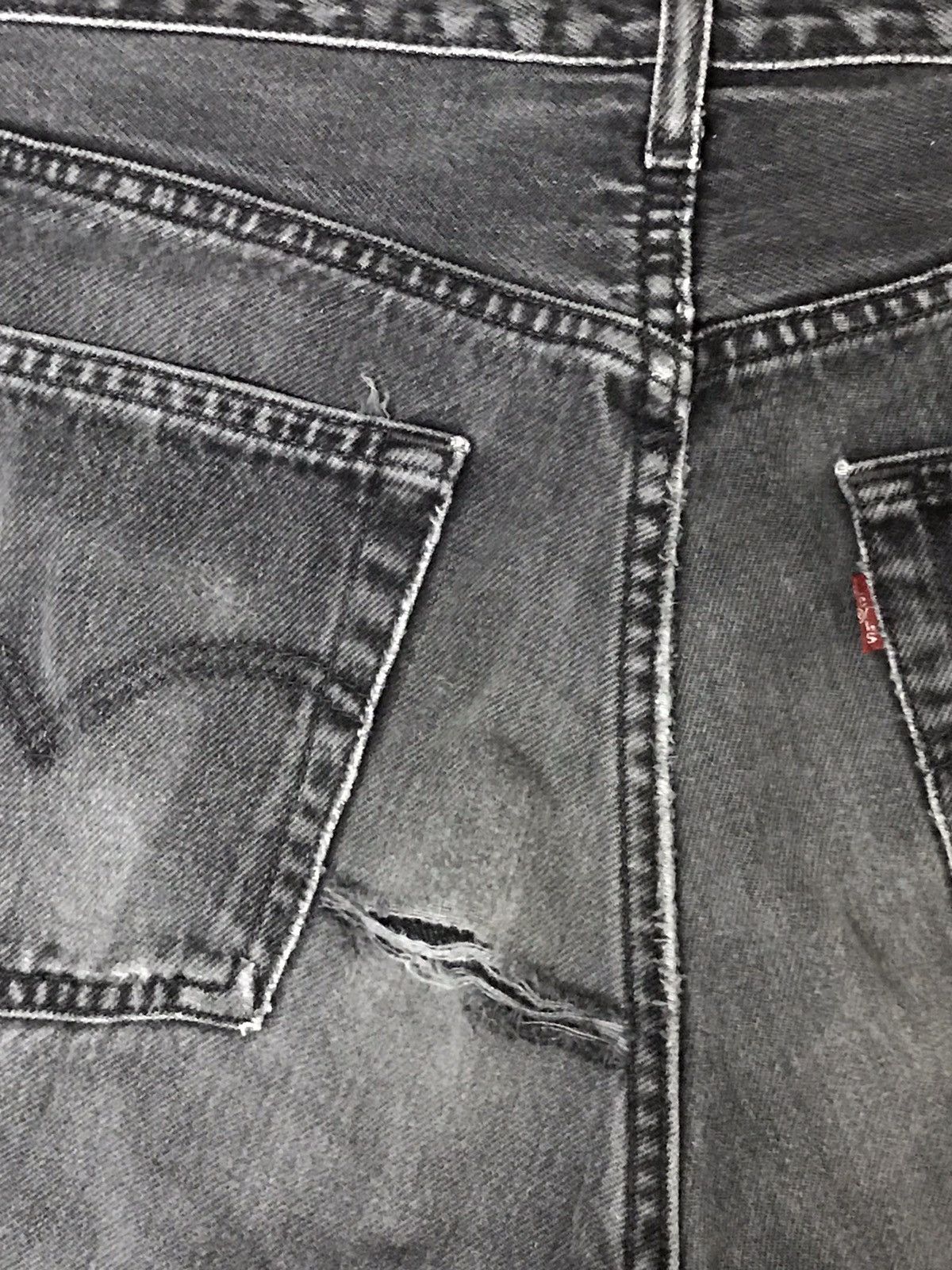 Levi's VINTAGE LEVIS 505 BLACK FADED 505-0959 STRAIGHT CUT Size US 31 - 7 Thumbnail