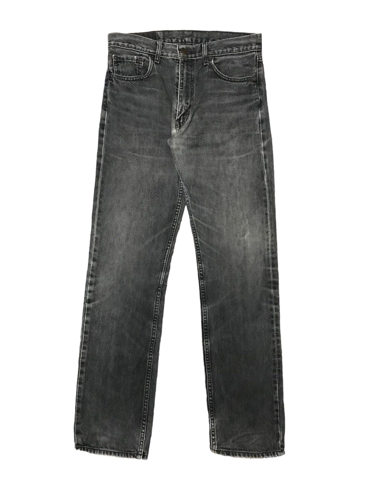 Levi's VINTAGE LEVIS 505 BLACK FADED 505-0959 STRAIGHT CUT Size US 31 - 2 Thumbnail