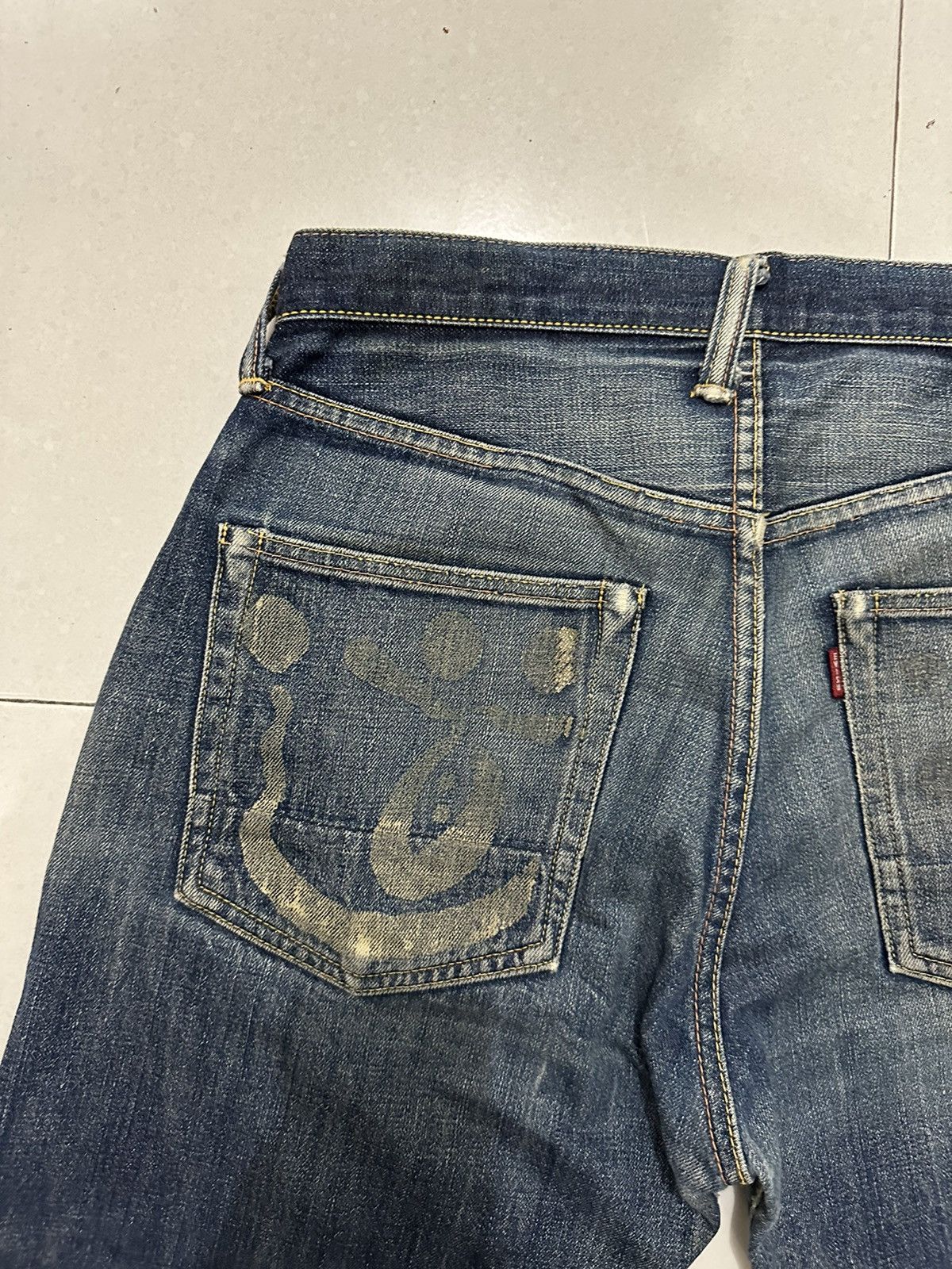 Evisu VTG Distress Evisu No.2 Japan Denim Jeans Size US 32 / EU 48 - 3 Thumbnail
