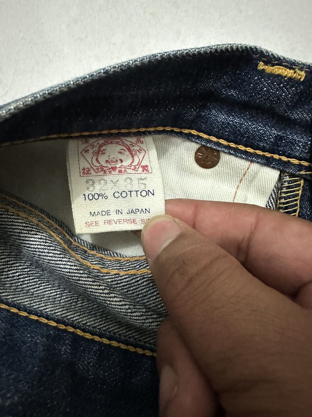 Evisu VTG Distress Evisu No.2 Japan Denim Jeans Size US 32 / EU 48 - 6 Thumbnail