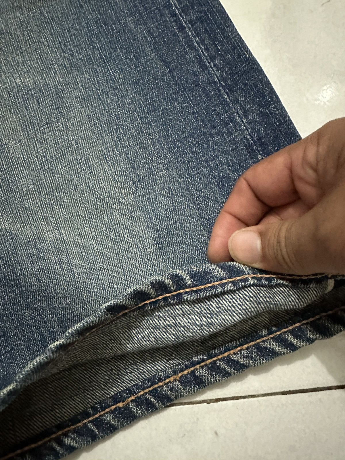 Evisu VTG Distress Evisu No.2 Japan Denim Jeans Size US 32 / EU 48 - 12 Thumbnail