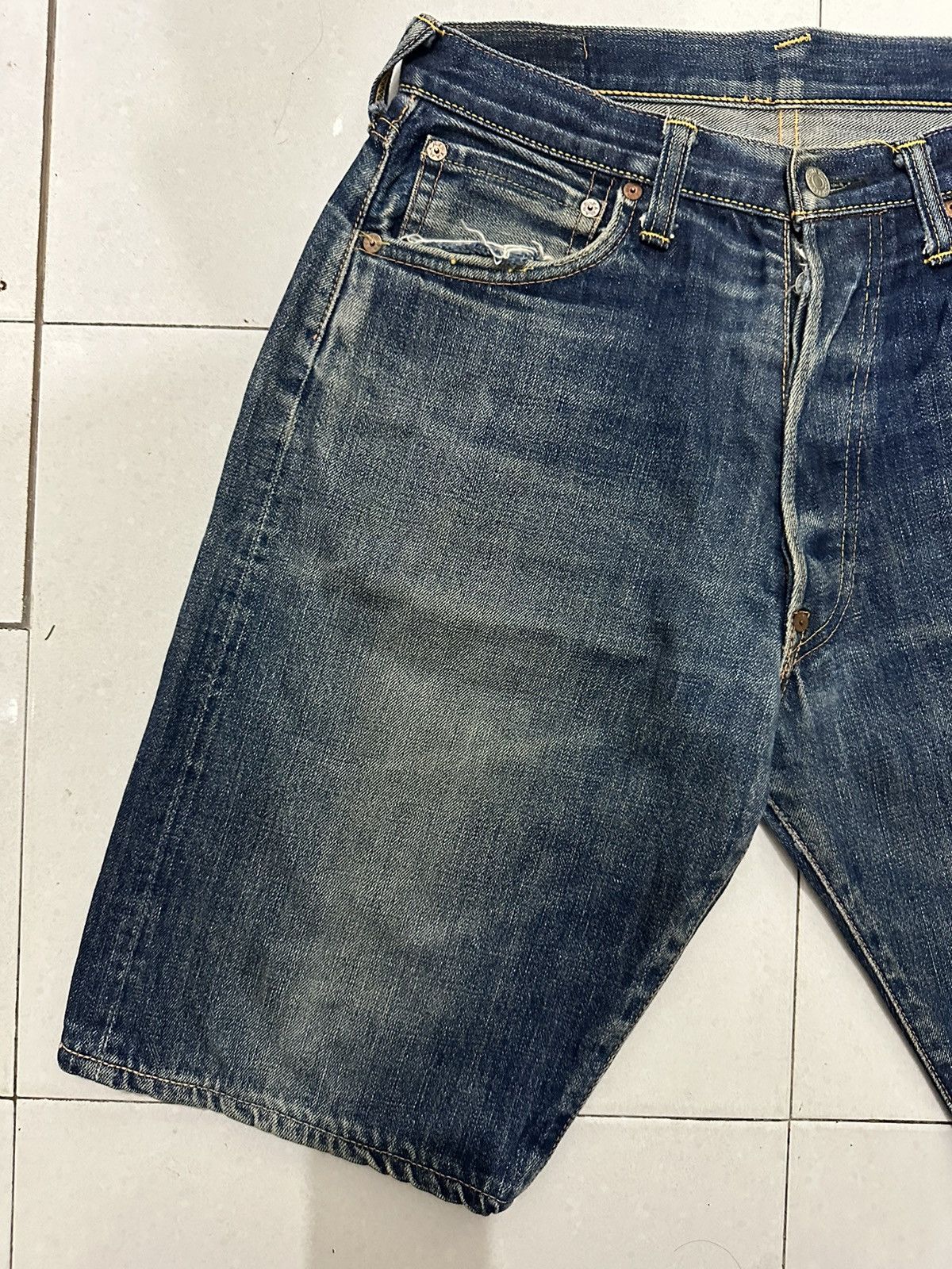 Evisu VTG Distress Evisu No.2 Japan Denim Jeans Size US 32 / EU 48 - 10 Thumbnail