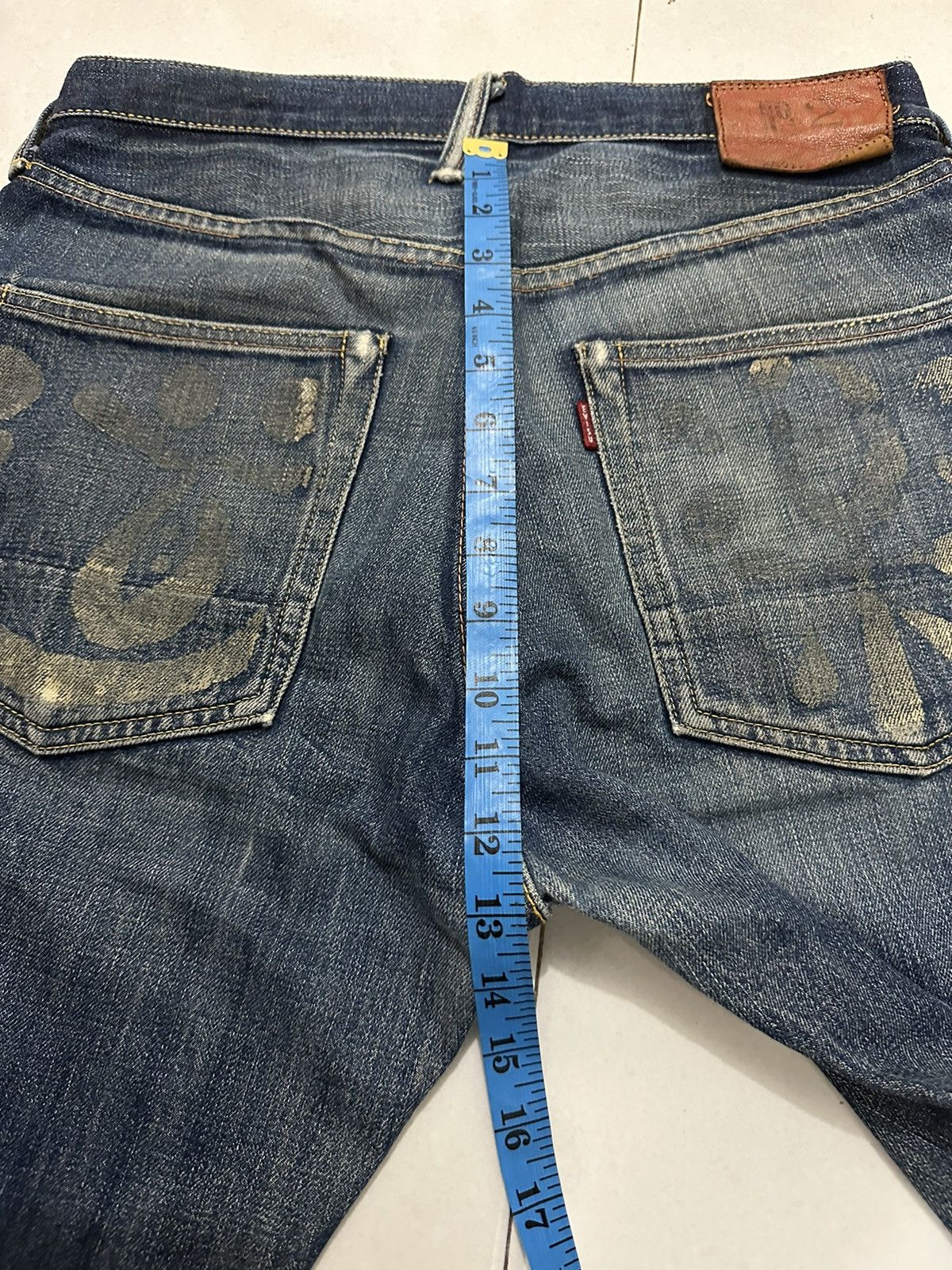 Evisu VTG Distress Evisu No.2 Japan Denim Jeans Size US 32 / EU 48 - 18 Thumbnail