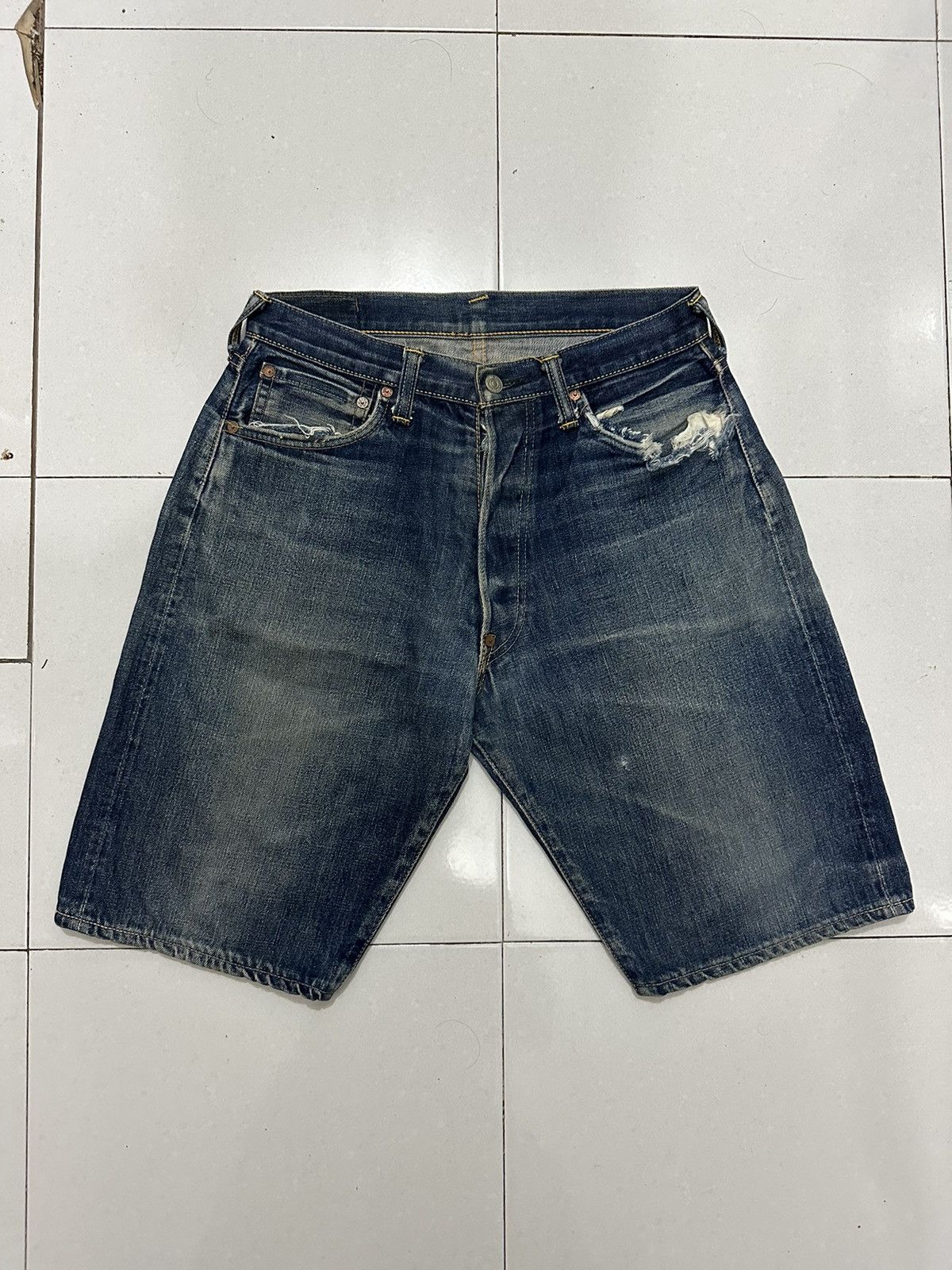 Evisu VTG Distress Evisu No.2 Japan Denim Jeans Size US 32 / EU 48 - 7 Thumbnail