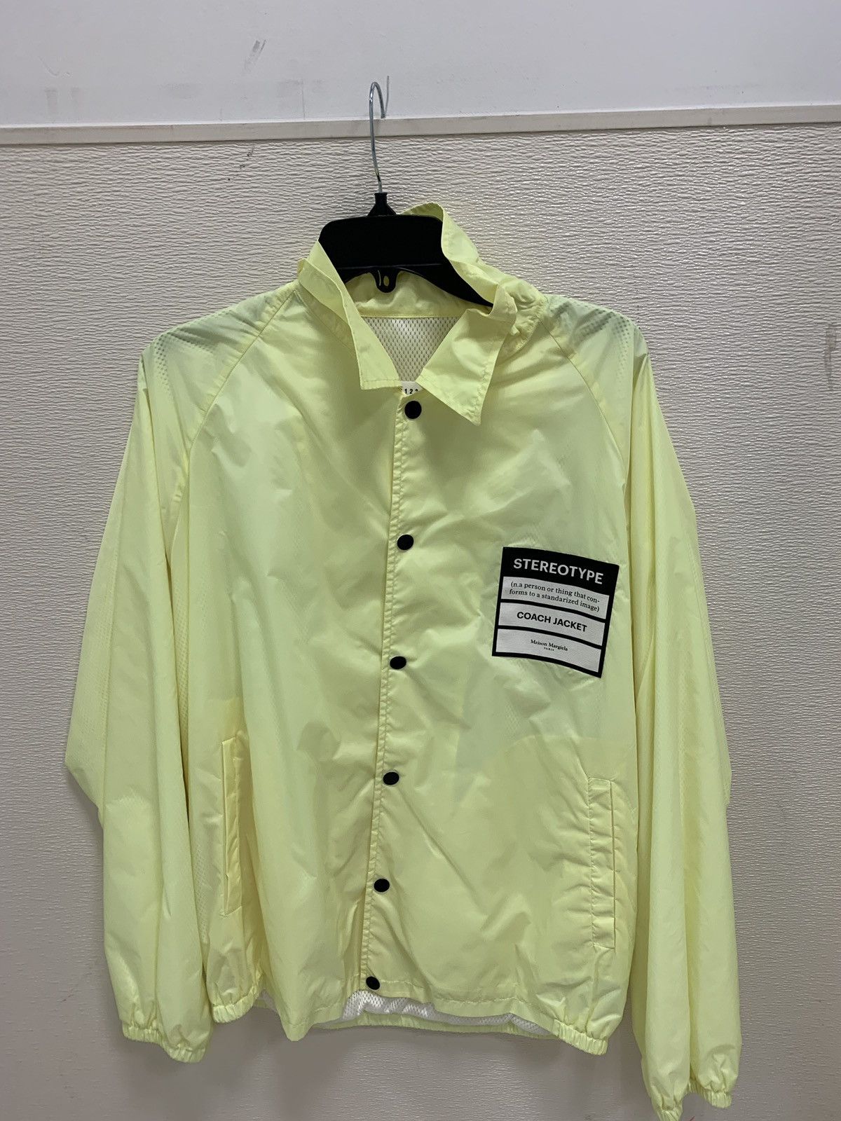 image of Maison Margiela Stereotype Light Outerwear In Highlighter Yellow, Men's (Size Medium)