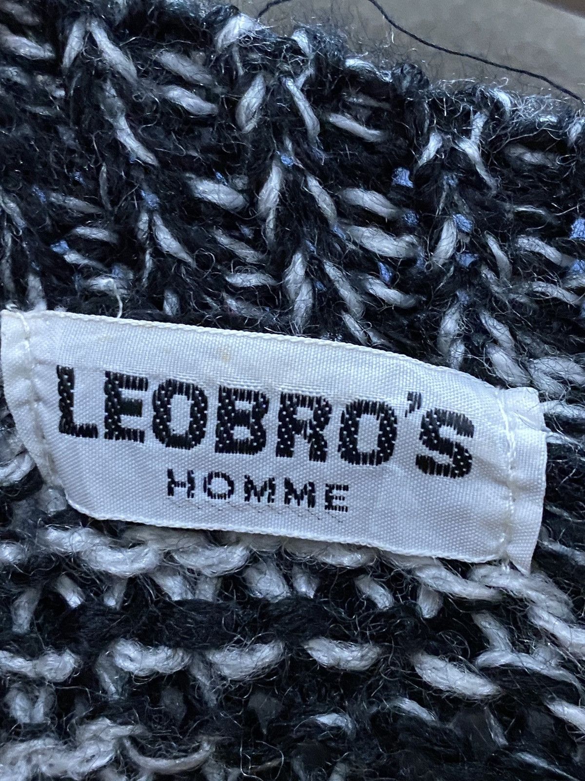 Japanese Brand × Vintage VINTAGE LEOBRO’S HOMME KNITWEAR JACKET Size US L / EU 52-54 / 3 - 6 Thumbnail
