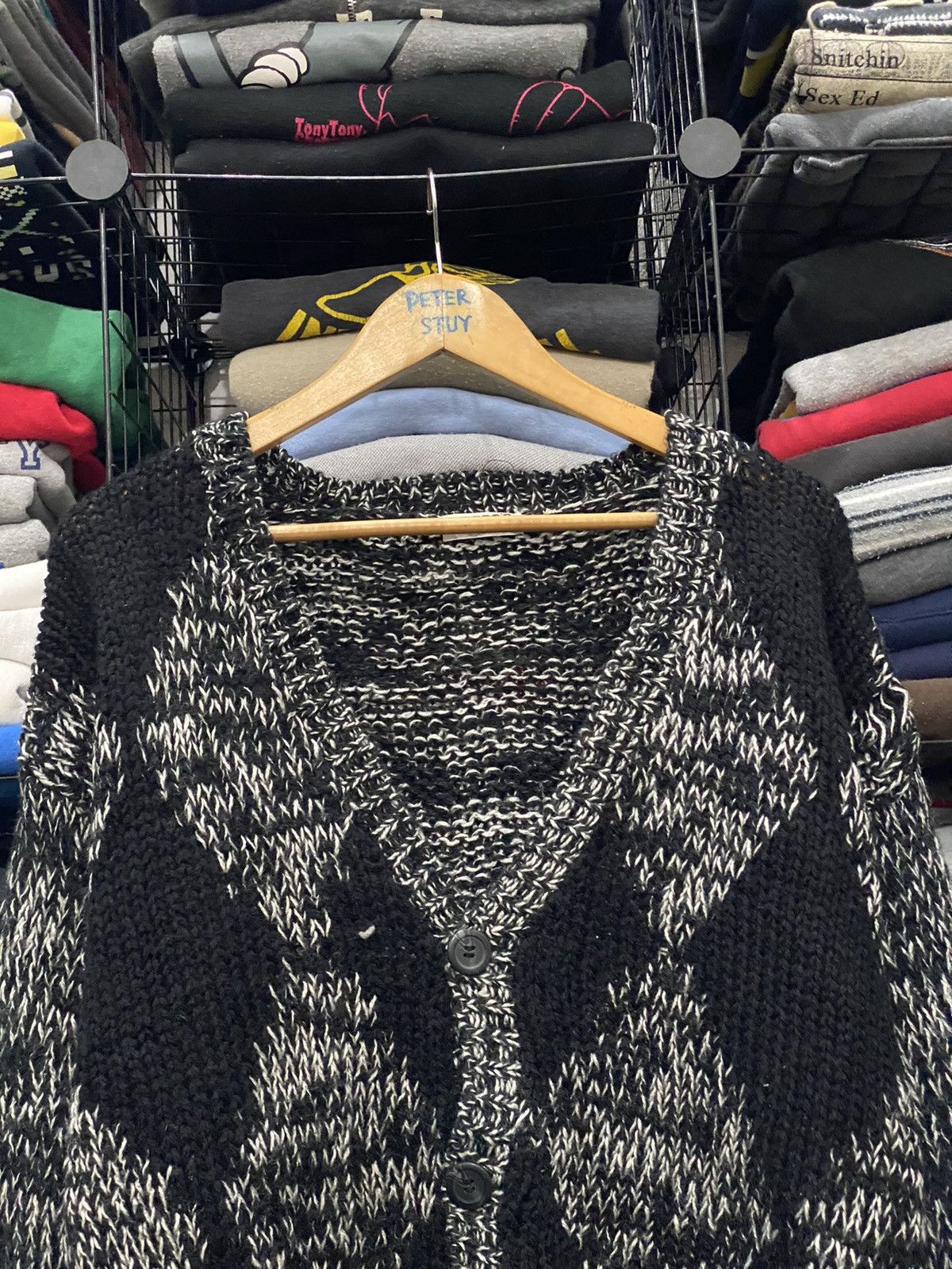 Japanese Brand × Vintage VINTAGE LEOBRO’S HOMME KNITWEAR JACKET Size US L / EU 52-54 / 3 - 2 Thumbnail