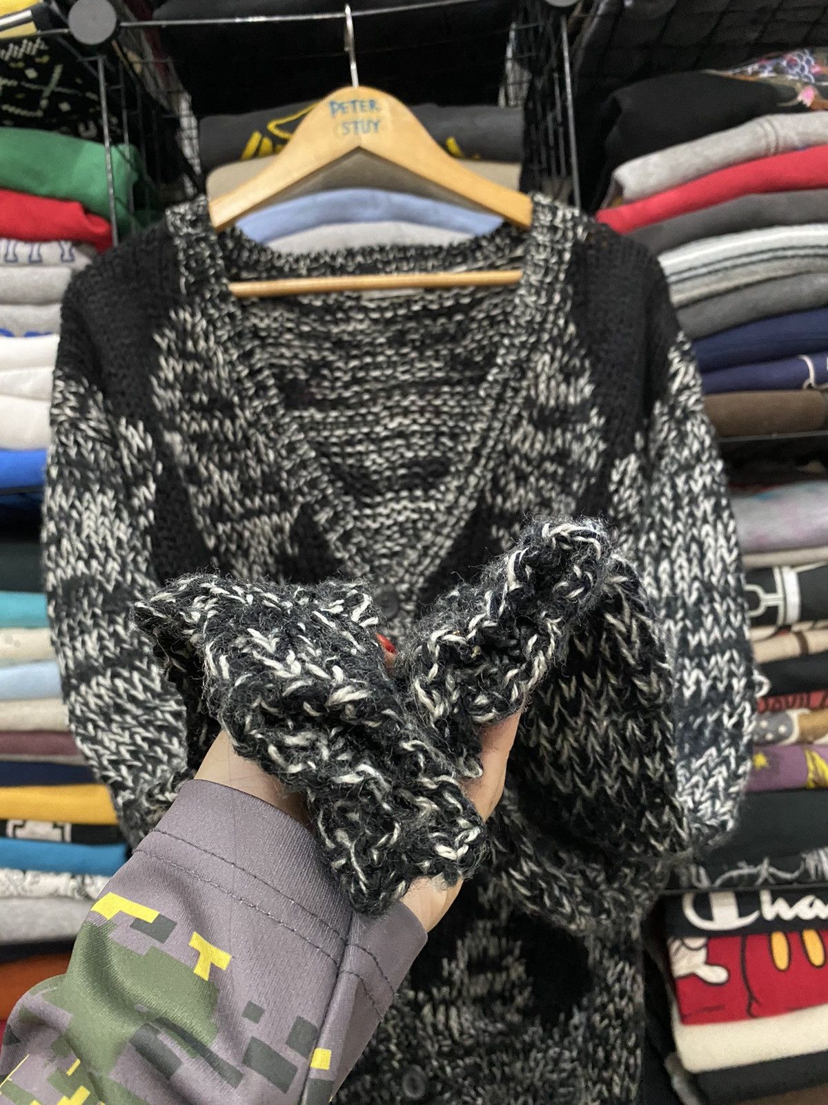 Japanese Brand × Vintage VINTAGE LEOBRO’S HOMME KNITWEAR JACKET Size US L / EU 52-54 / 3 - 5 Thumbnail