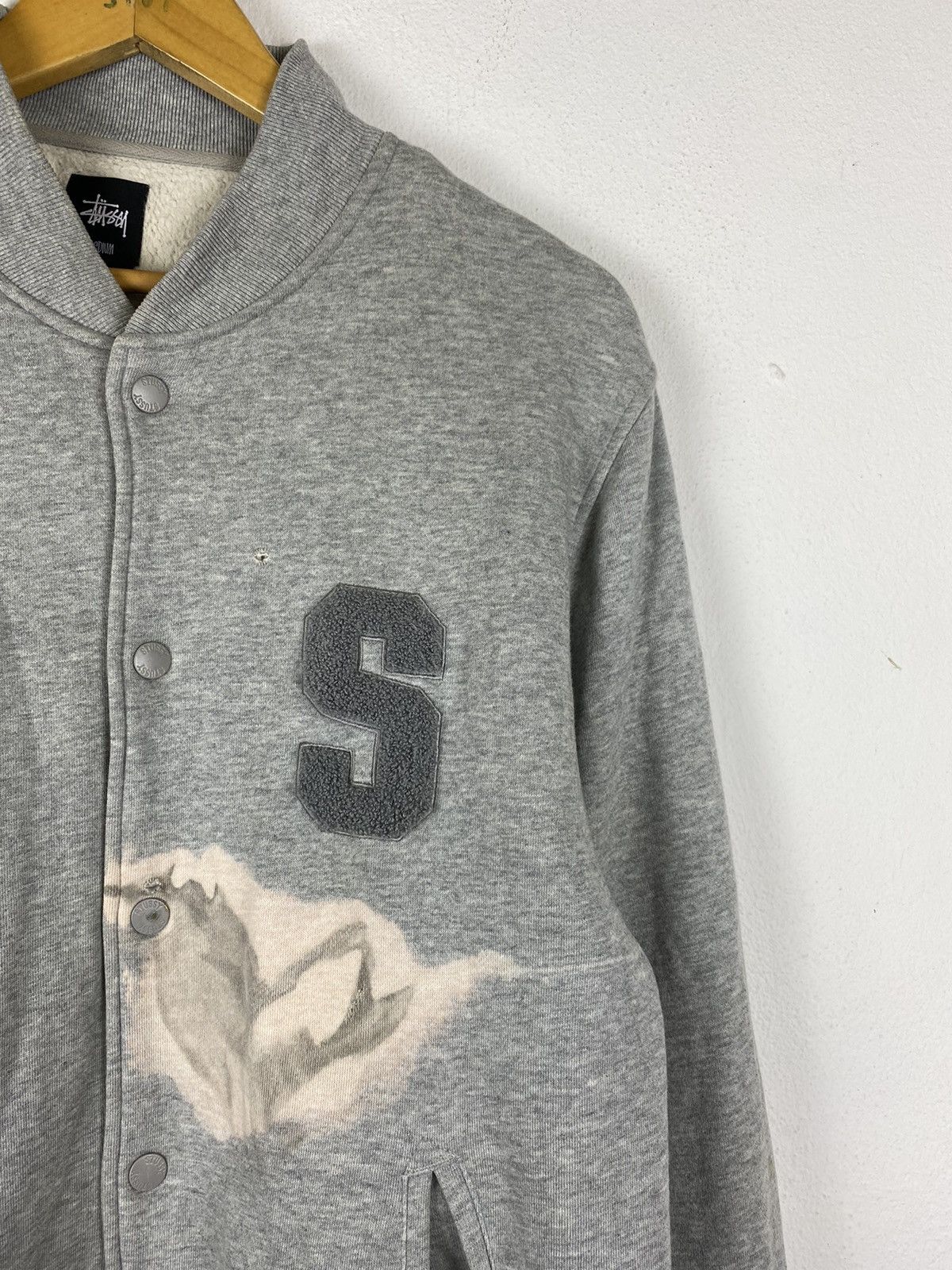 Stussy STUSSY VARSITY COTTON JACKET EMBROIDED BIG LOGO Size US M / EU 48-50 / 2 - 4 Thumbnail
