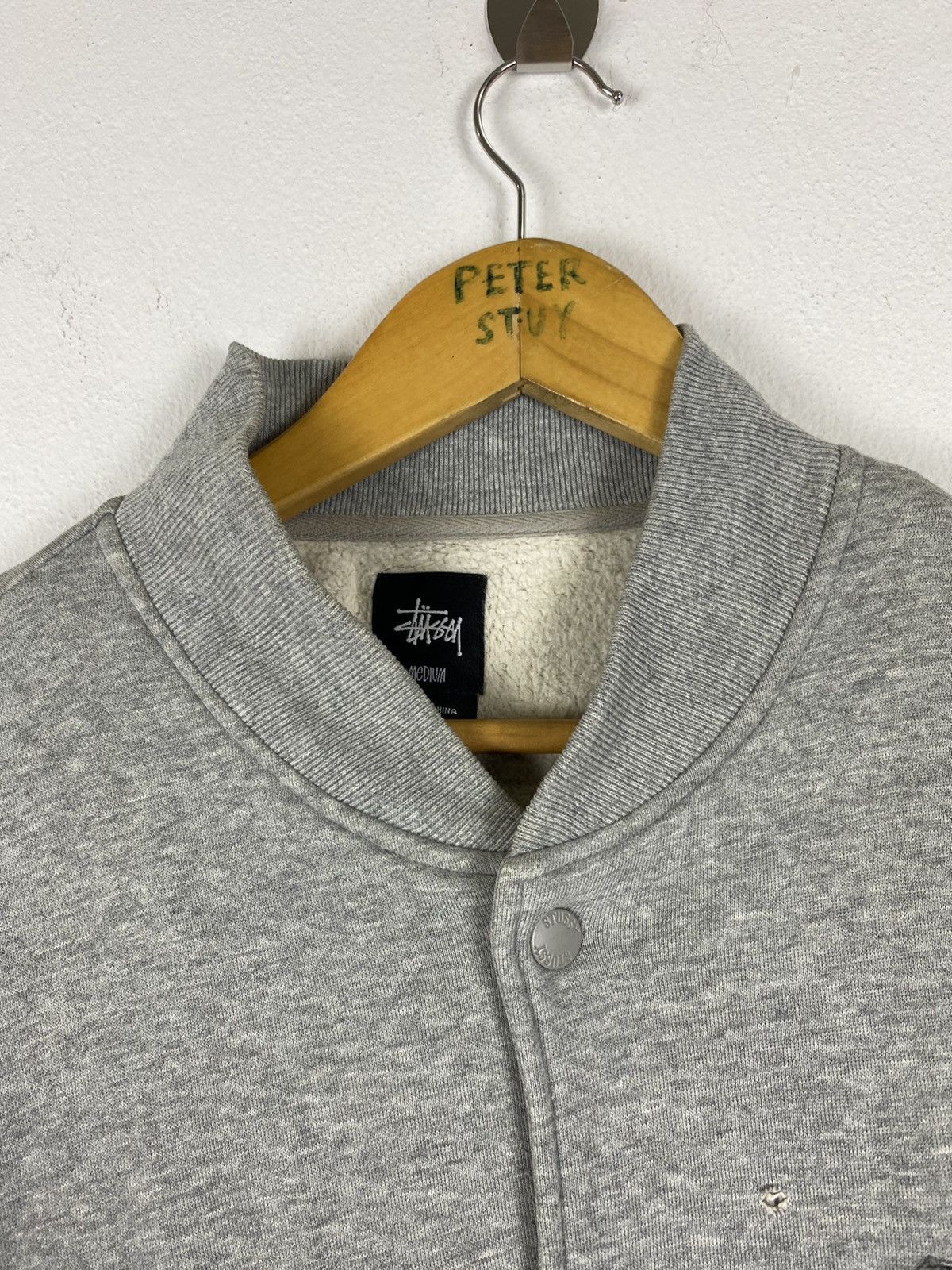 Stussy STUSSY VARSITY COTTON JACKET EMBROIDED BIG LOGO Size US M / EU 48-50 / 2 - 6 Thumbnail