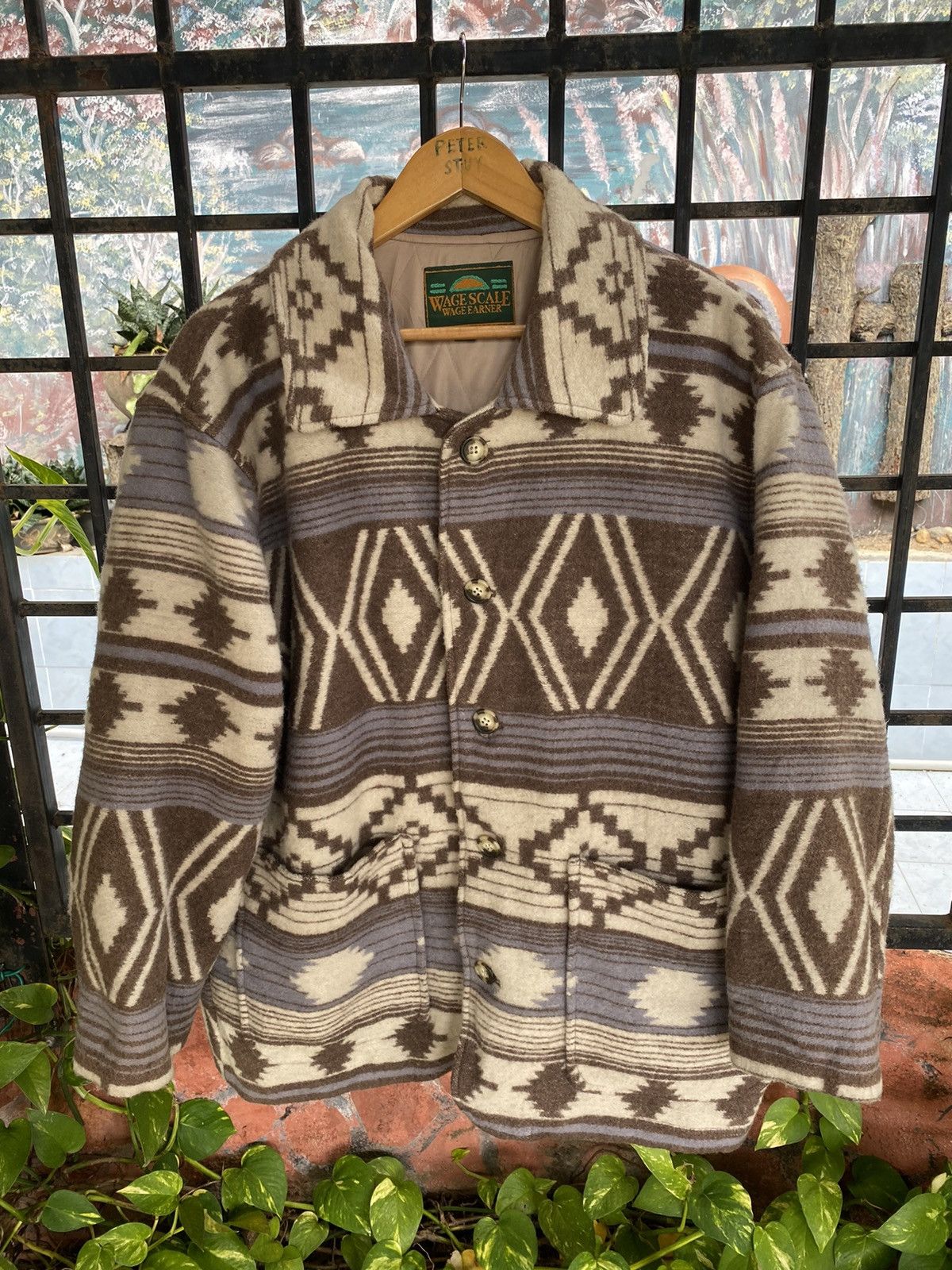 Japanese Brand WAGE SCALE WAGE EARNER NAVAJO TARTAN JACKET Size US M / EU 48-50 / 2 - 1 Thumbnail