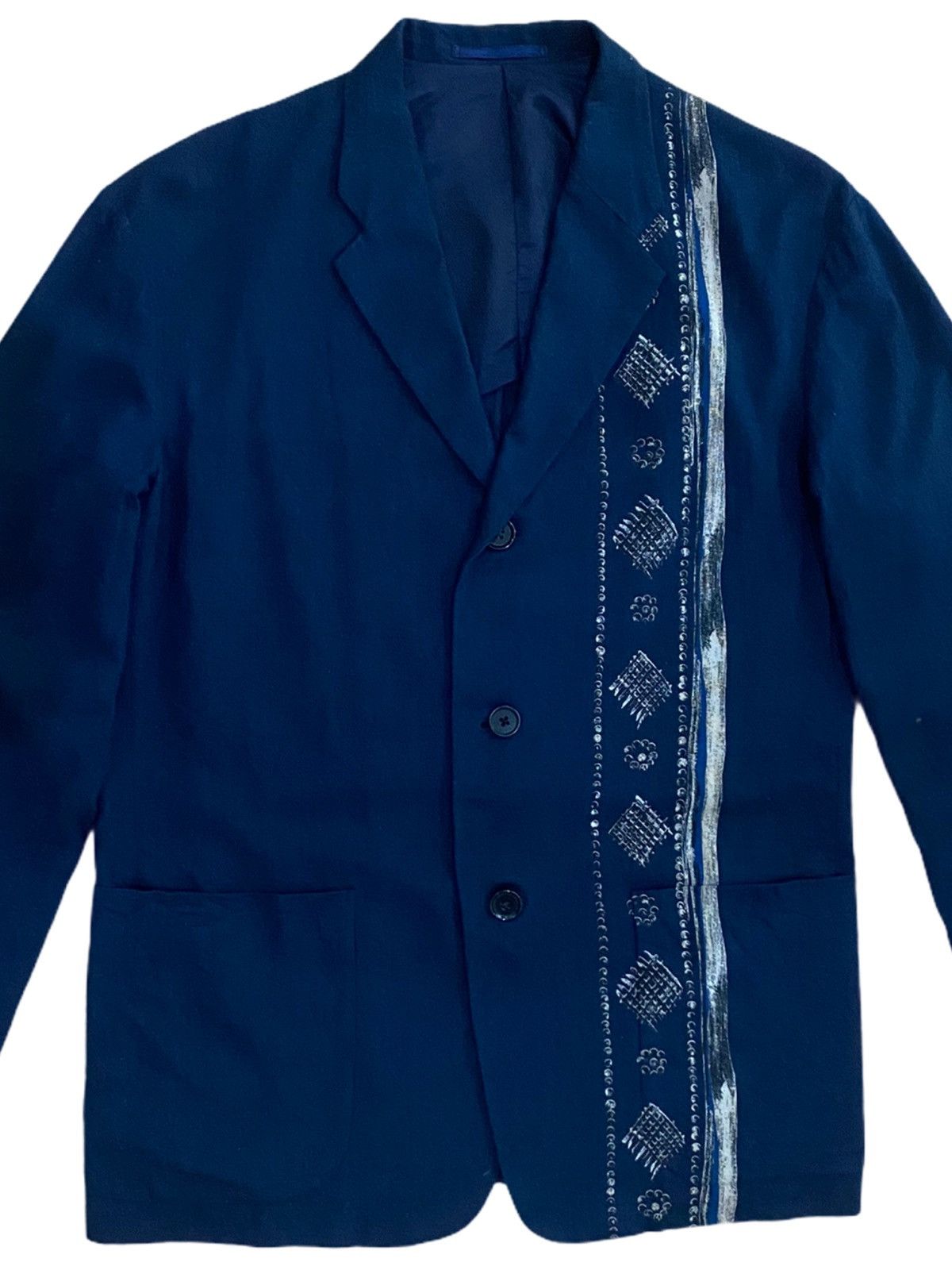 Yohji Yamamoto 🔥MU-J08-200 Y’s FOR MEN TROMPE L’OEIL PRINTED JACKET-GK117 Size US M / EU 48-50 / 2 - 2 Thumbnail