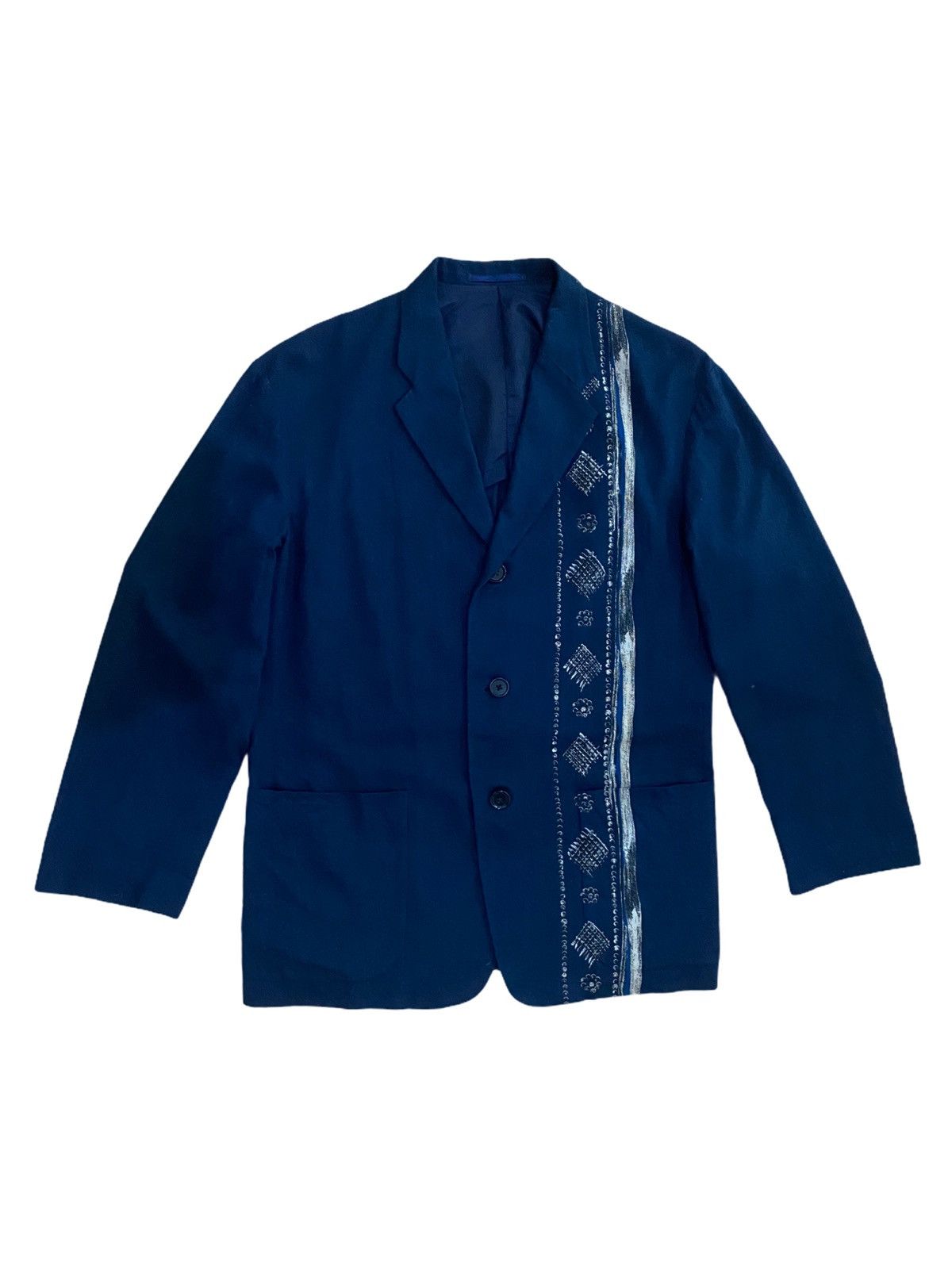Yohji Yamamoto 🔥MU-J08-200 Y’s FOR MEN TROMPE L’OEIL PRINTED JACKET-GK117 Size US M / EU 48-50 / 2 - 1 Thumbnail
