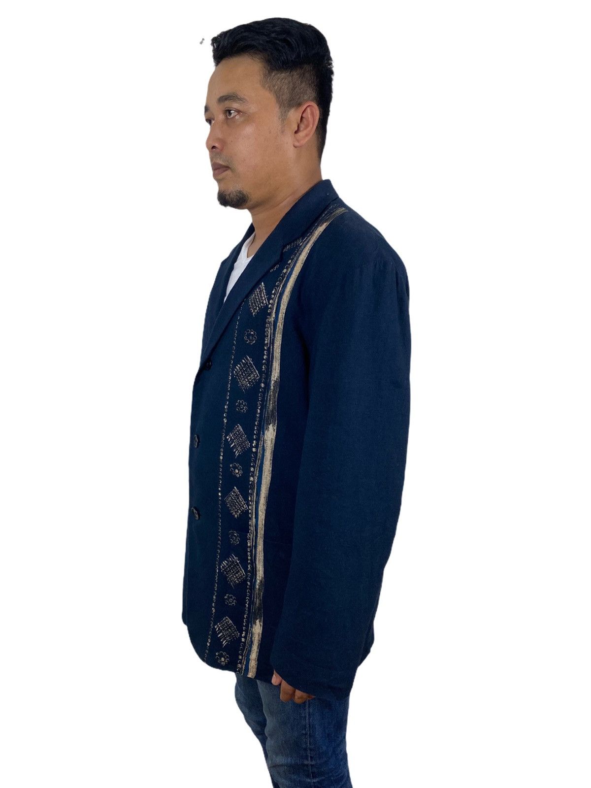 Yohji Yamamoto 🔥MU-J08-200 Y’s FOR MEN TROMPE L’OEIL PRINTED JACKET-GK117 Size US M / EU 48-50 / 2 - 15 Thumbnail