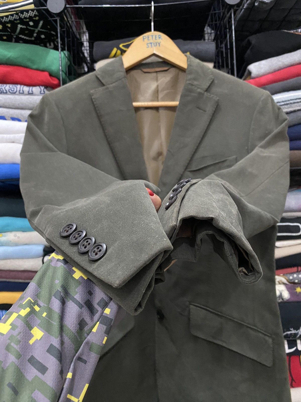 Richard James RICHARD JAMES GREEN WOOL JACKET Size US M / EU 48-50 / 2 - 7 Thumbnail
