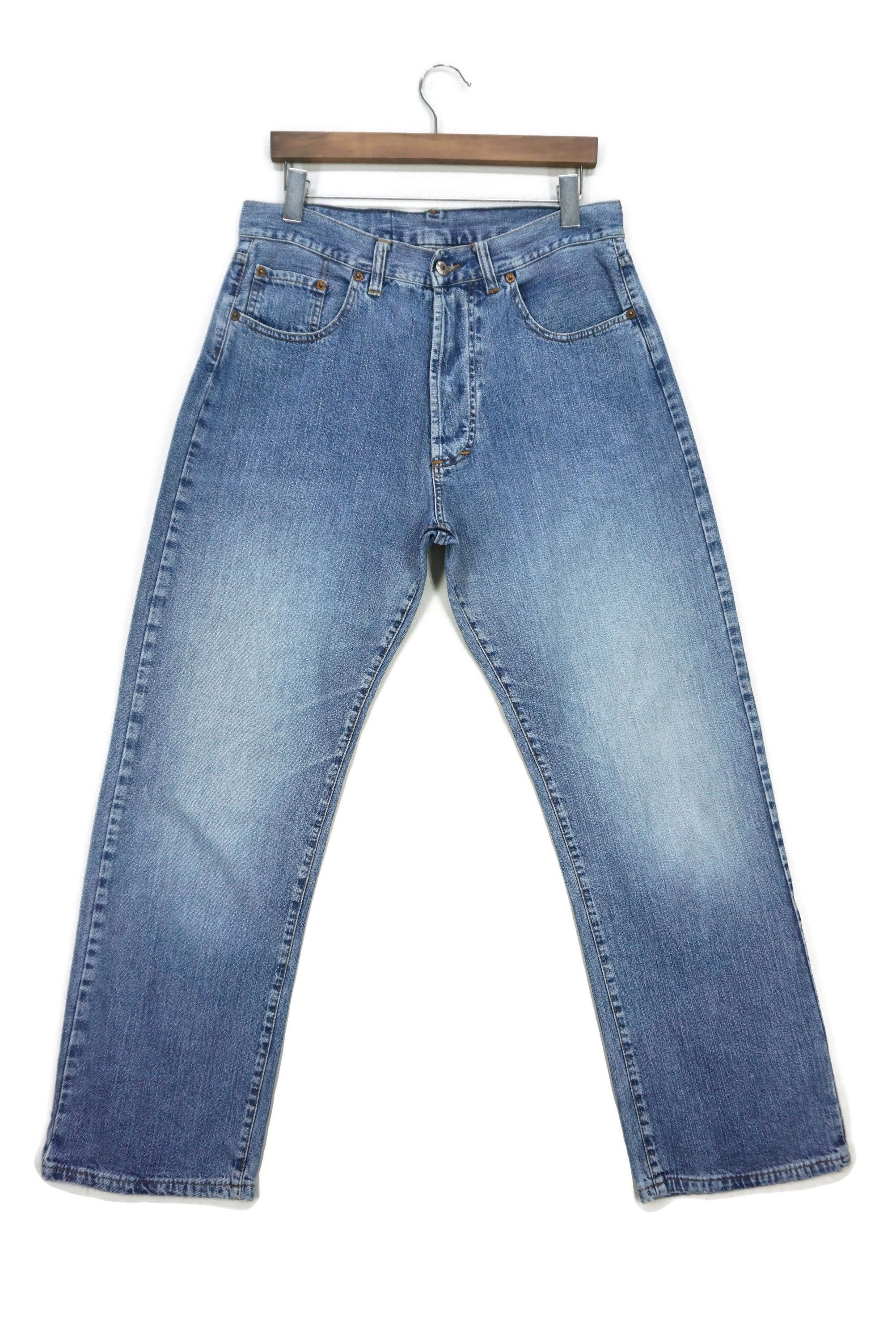 image of Distressed Denim x Jet Set Relaxed Jeans Blue System By Jetset Baggy Made In Italy, Men's (Size 28)