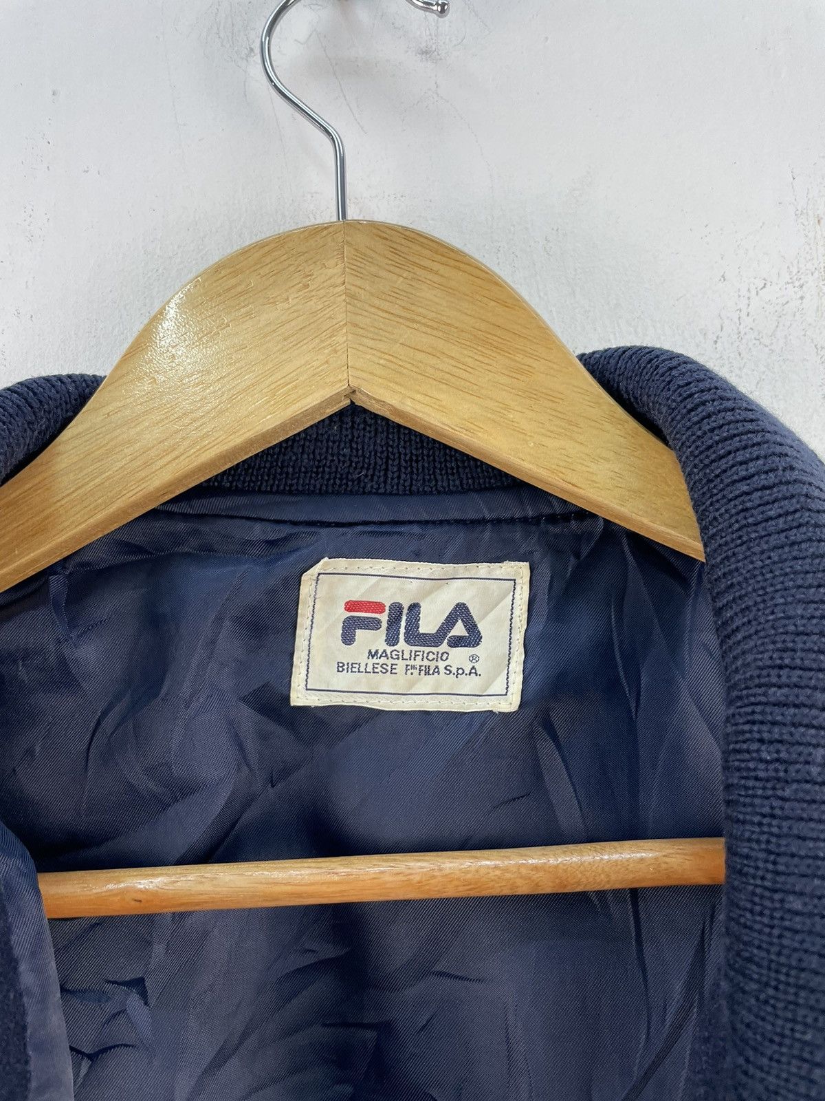 Fila RARE Vintage 80s Fila Varsity Jacket Leather Letterman Size US M / EU 48-50 / 2 - 5 Thumbnail