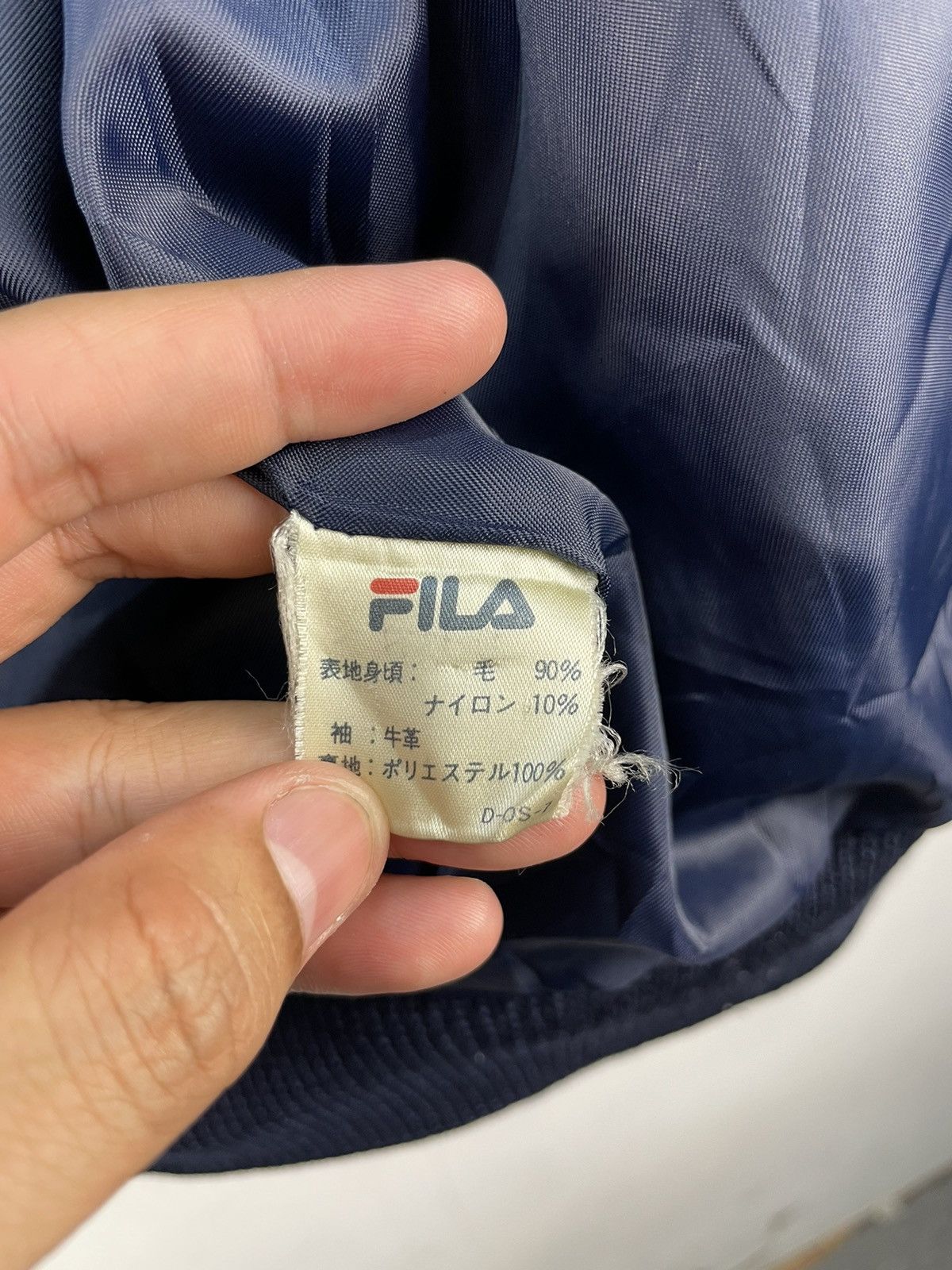 Fila RARE Vintage 80s Fila Varsity Jacket Leather Letterman Size US M / EU 48-50 / 2 - 7 Thumbnail