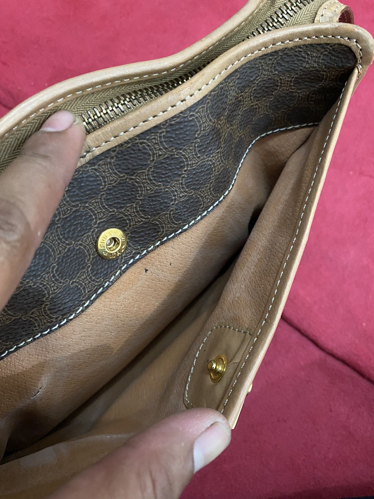 Celine Celine Cluth Bag Leather Size ONE SIZE - 10 Thumbnail