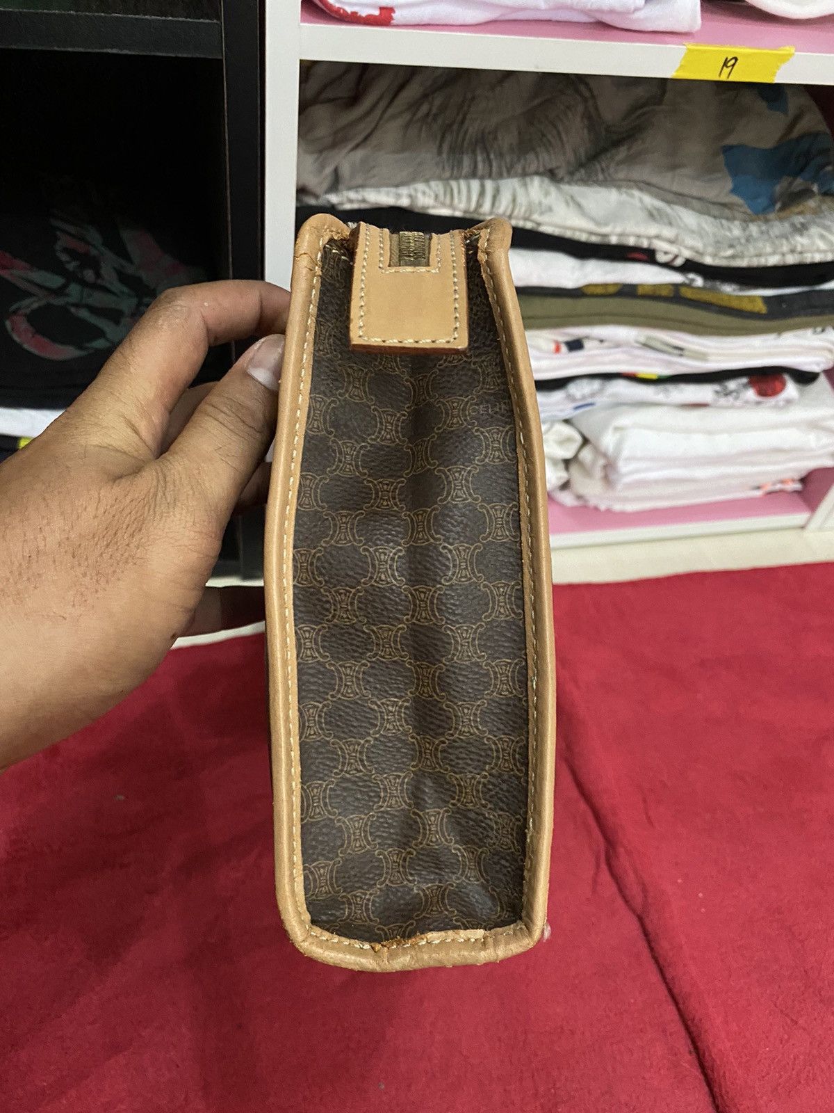 Celine Celine Cluth Bag Leather Size ONE SIZE - 4 Thumbnail