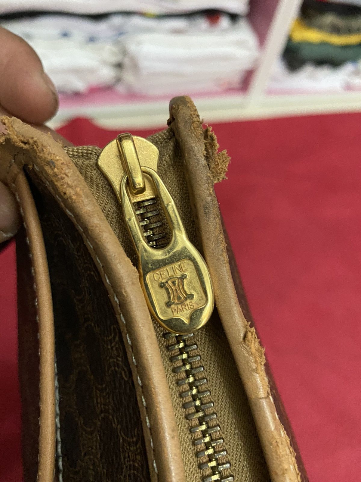 Celine Celine Cluth Bag Leather Size ONE SIZE - 6 Thumbnail