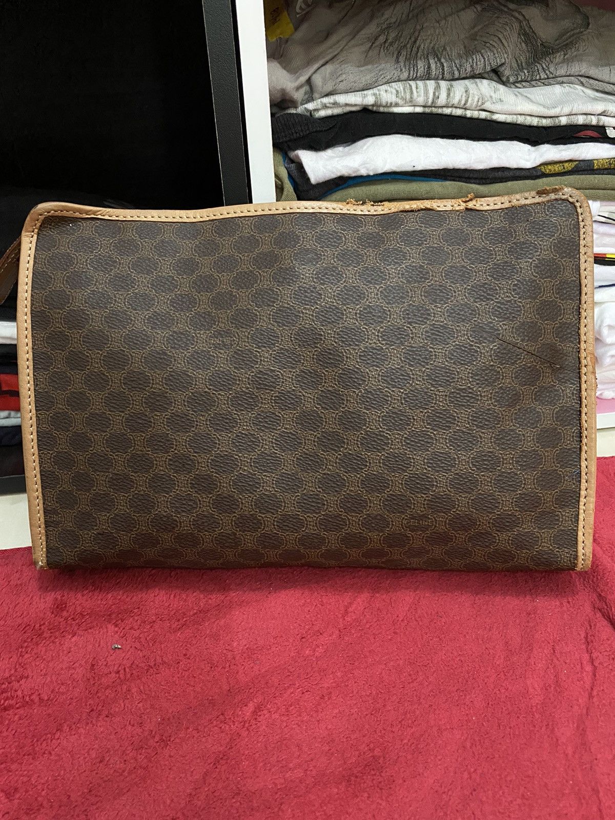 Celine Celine Cluth Bag Leather Size ONE SIZE - 2 Thumbnail