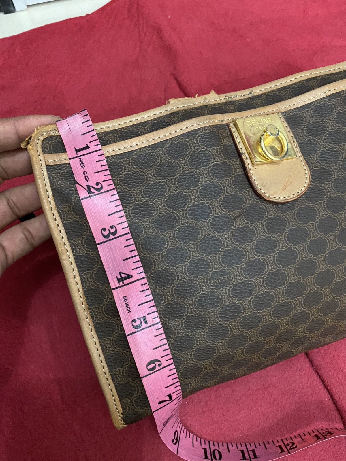 Celine Celine Cluth Bag Leather Size ONE SIZE - 16 Thumbnail