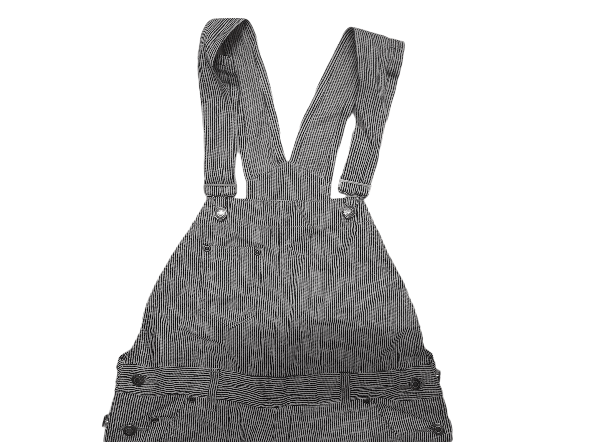Japanese Brand Jungle Storm Japan Workwear Overalls Hickory Stripe (E158) Size US 34 / EU 50 - 2 Thumbnail