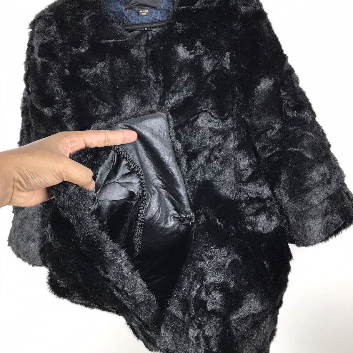 Japanese Brand × Vintage Vintage japanese S.Lriahh 100% Pure Mink Black Over Jacket Size S / US 4 / IT 40 - 9 Thumbnail