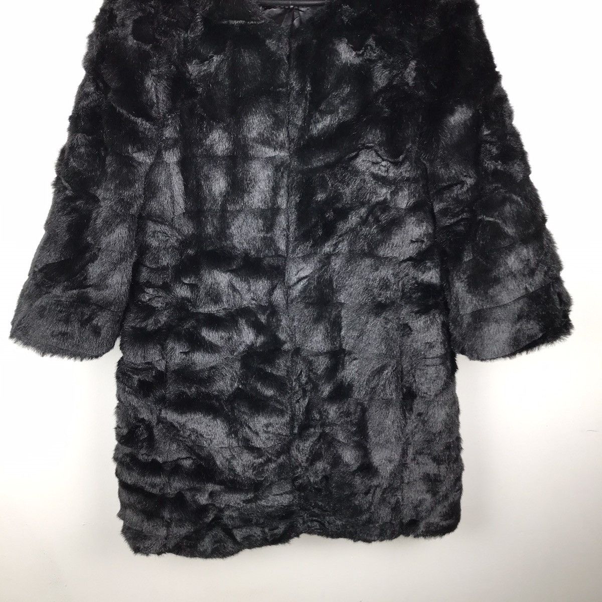Japanese Brand × Vintage Vintage japanese S.Lriahh 100% Pure Mink Black Over Jacket Size S / US 4 / IT 40 - 3 Thumbnail