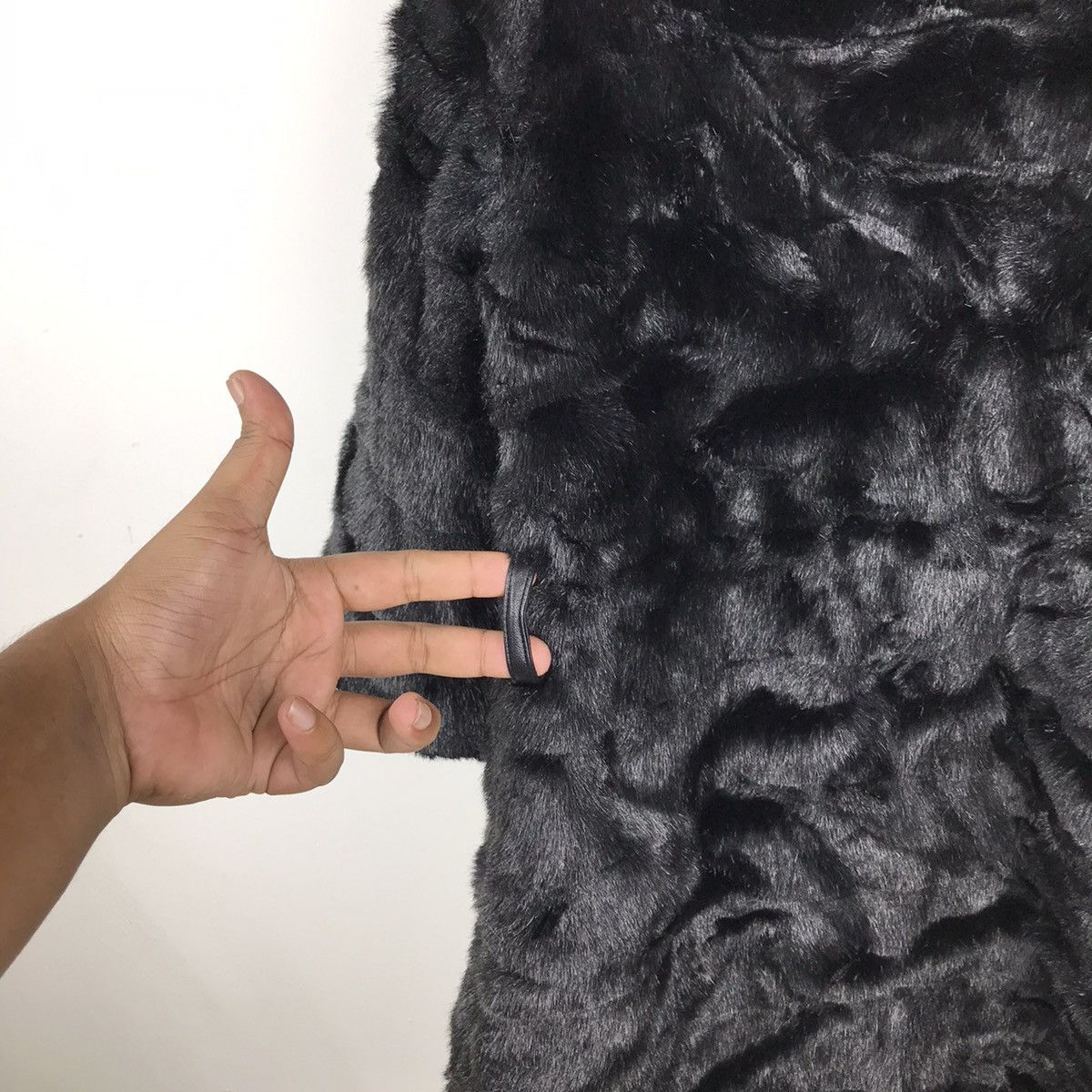 Japanese Brand × Vintage Vintage japanese S.Lriahh 100% Pure Mink Black Over Jacket Size S / US 4 / IT 40 - 16 Thumbnail