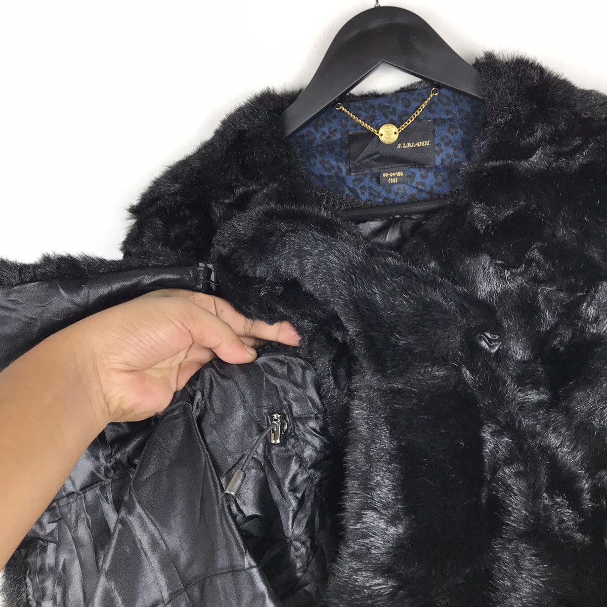 Japanese Brand × Vintage Vintage japanese S.Lriahh 100% Pure Mink Black Over Jacket Size S / US 4 / IT 40 - 10 Thumbnail
