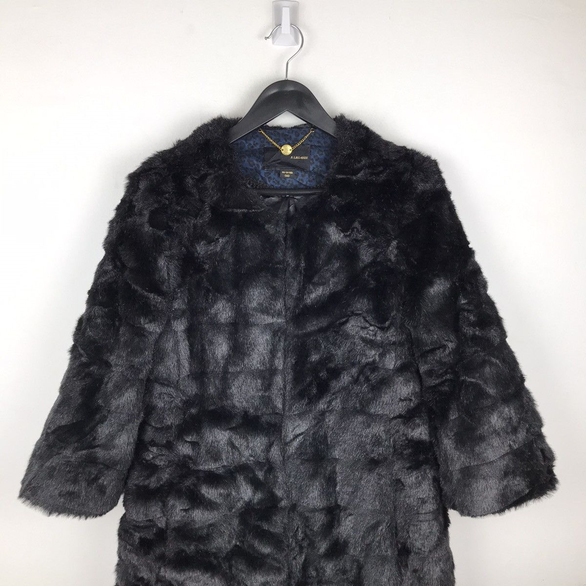 Japanese Brand × Vintage Vintage japanese S.Lriahh 100% Pure Mink Black Over Jacket Size S / US 4 / IT 40 - 2 Thumbnail