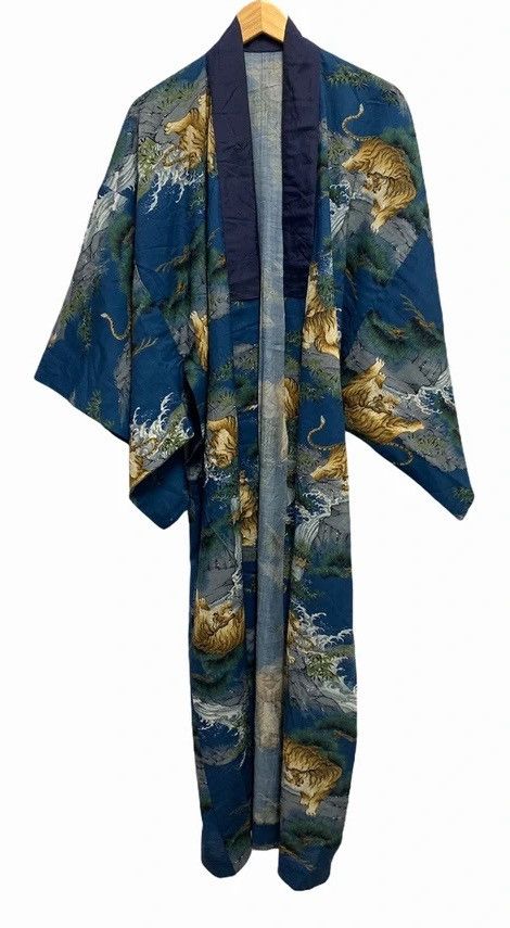 Japanese Brand RARE ‼️ Kimono Tiger Cardigan Japanese 🇯🇵 Trench Coat Size US L / EU 52-54 / 3 - 3 Thumbnail