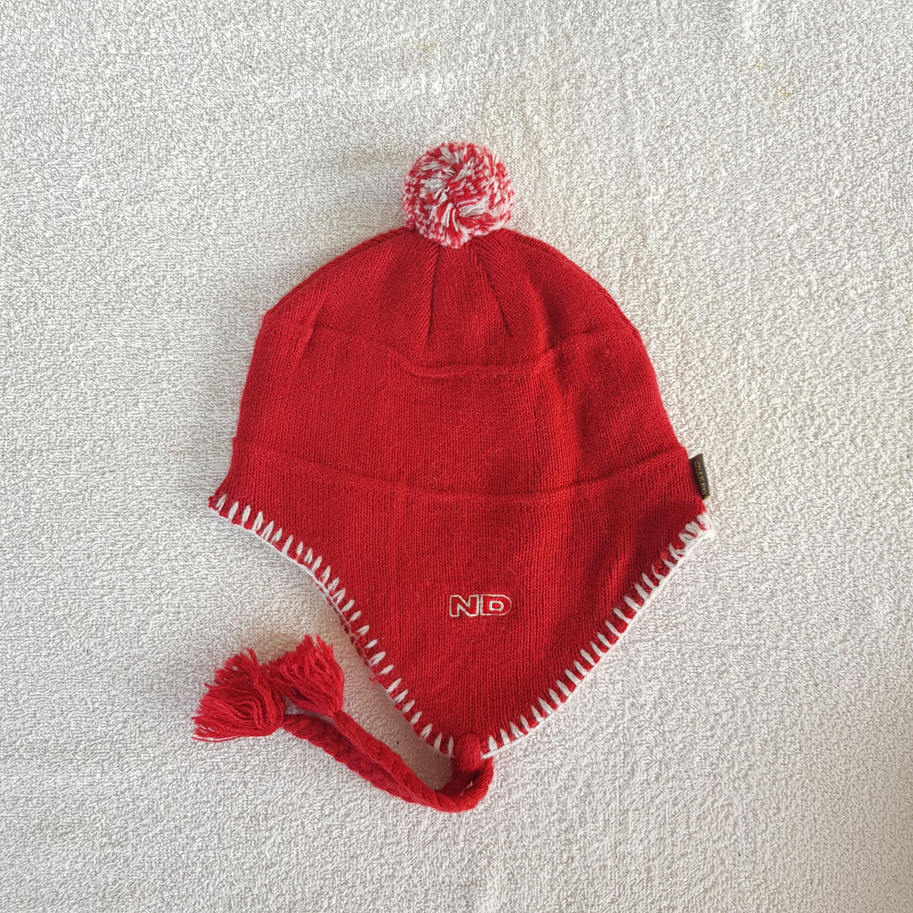 Japanese Brand × Vintage ND Earflap Beanie Snow Cap Pom Pom Japanese Hats Size ONE SIZE - 6 Thumbnail