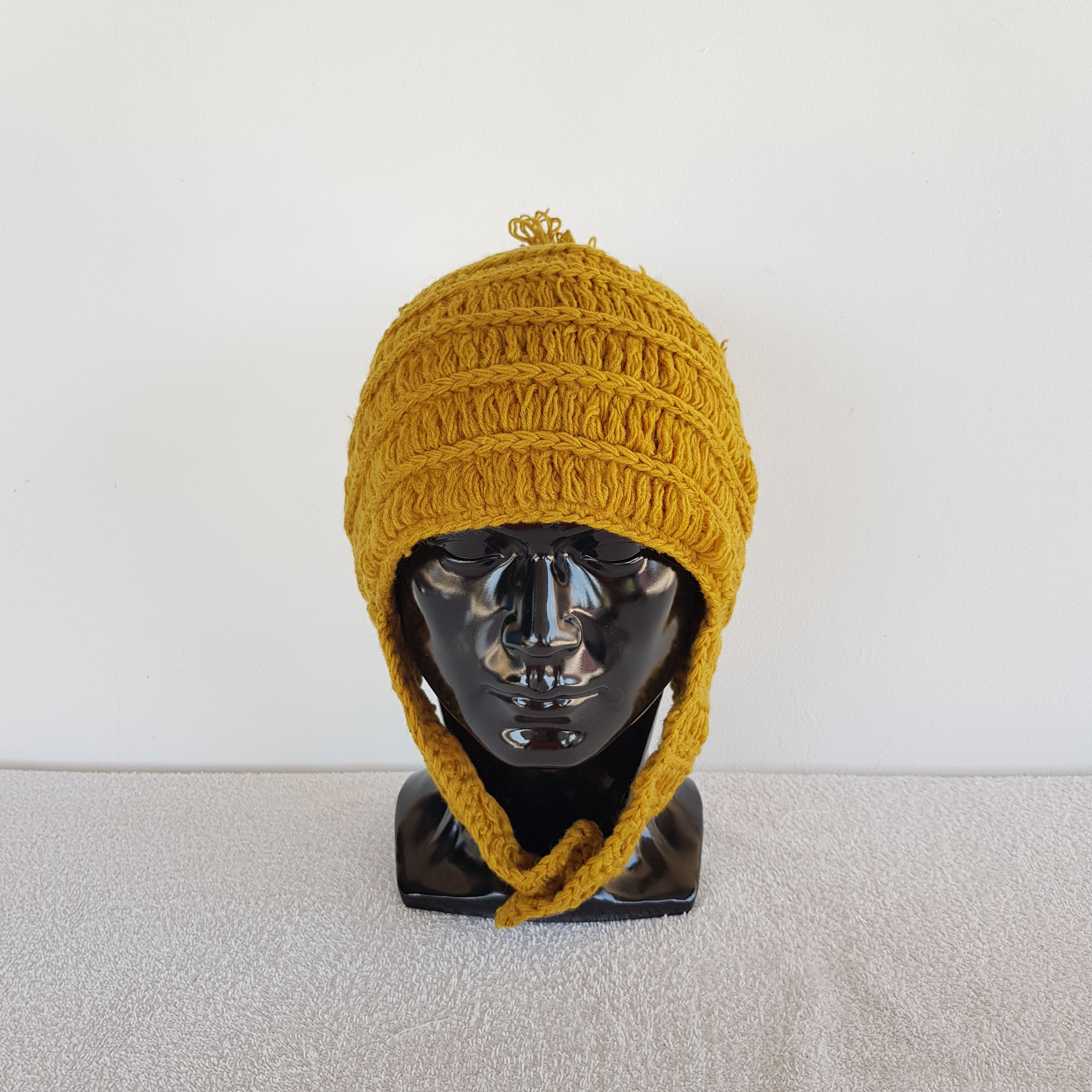 Japanese Brand Japanese Beanie Hats Knitted Crochet Earflap Snow Cap Size ONE SIZE - 1 Thumbnail