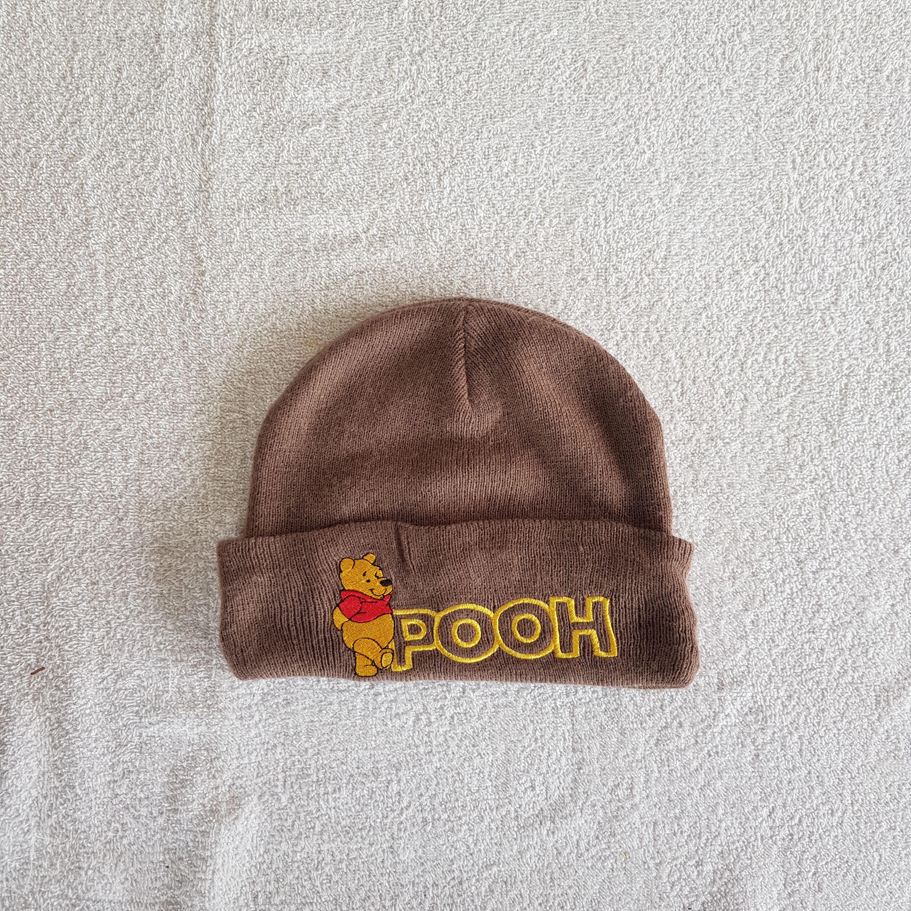 Disney × Vintage Pooh Beanie Cartoon Snow Cap Disney Anime Hats - AC10749. Size ONE SIZE - 5 Thumbnail