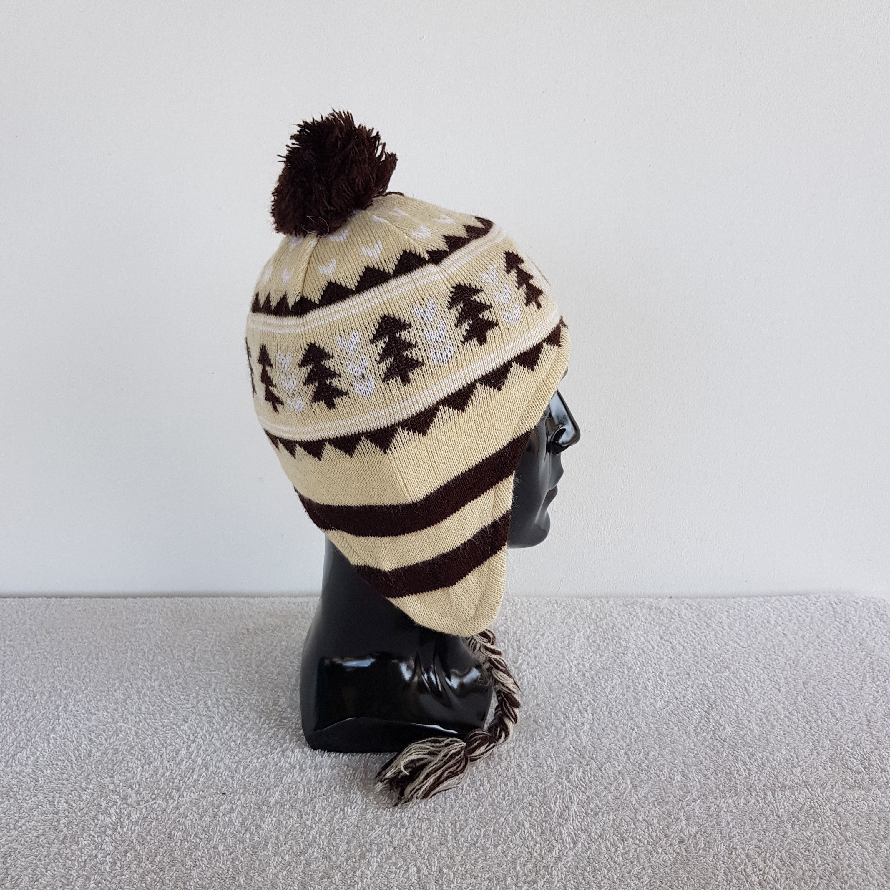 Vintage Japanese Earflap Hats Beanie Snow Cap Japanese Earflap Hats Size ONE SIZE - 3 Thumbnail