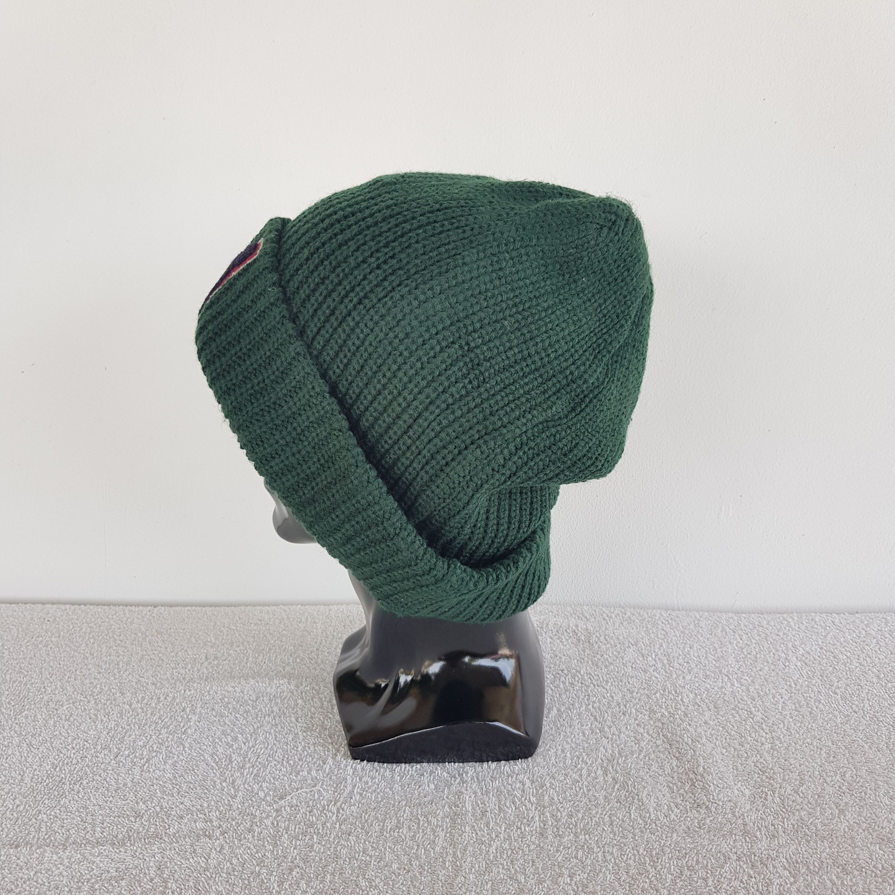 Japanese Brand Japanese Hats Knitted Crochet Beanie Letterman M Snow Cap Size ONE SIZE - 4 Thumbnail