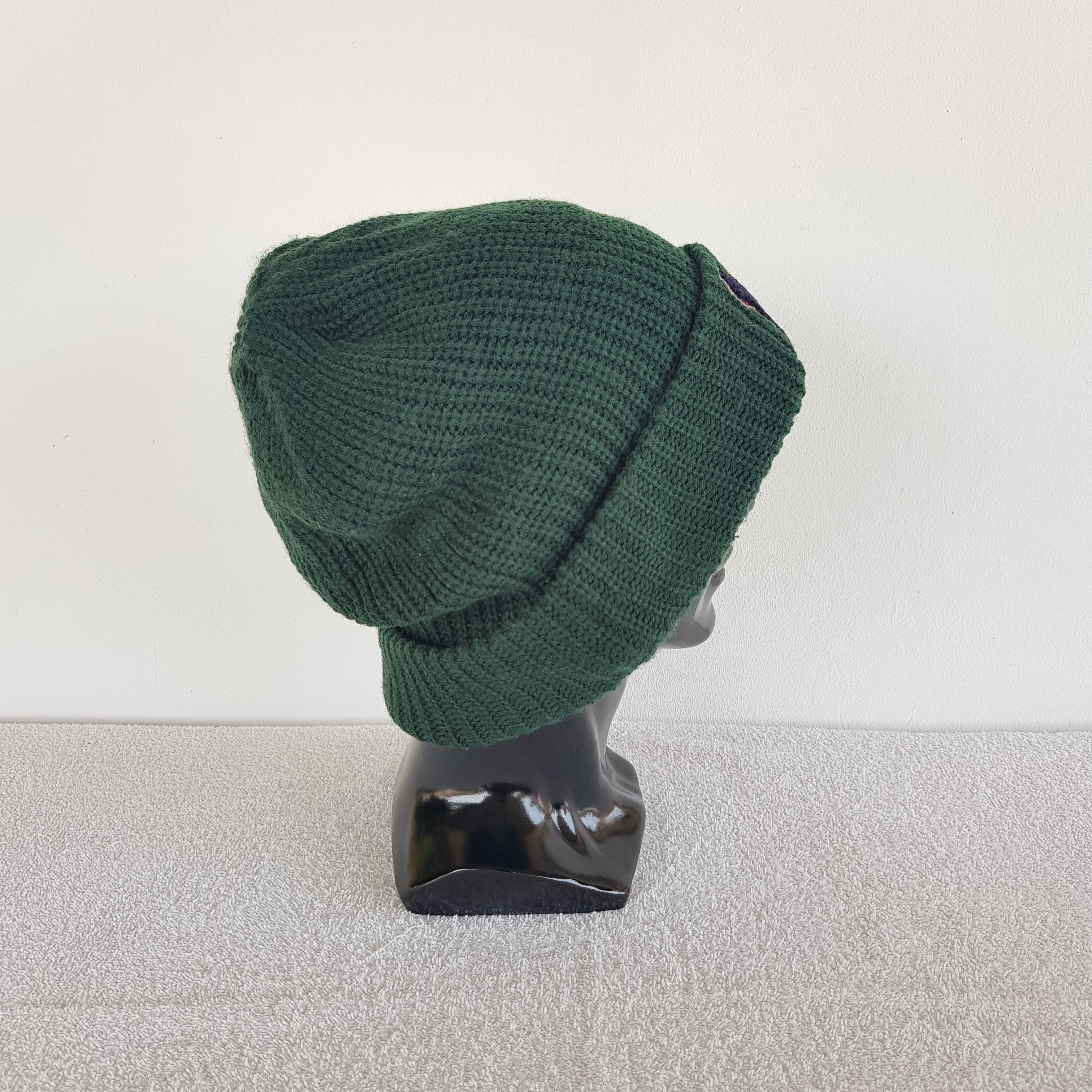Japanese Brand Japanese Hats Knitted Crochet Beanie Letterman M Snow Cap Size ONE SIZE - 3 Thumbnail