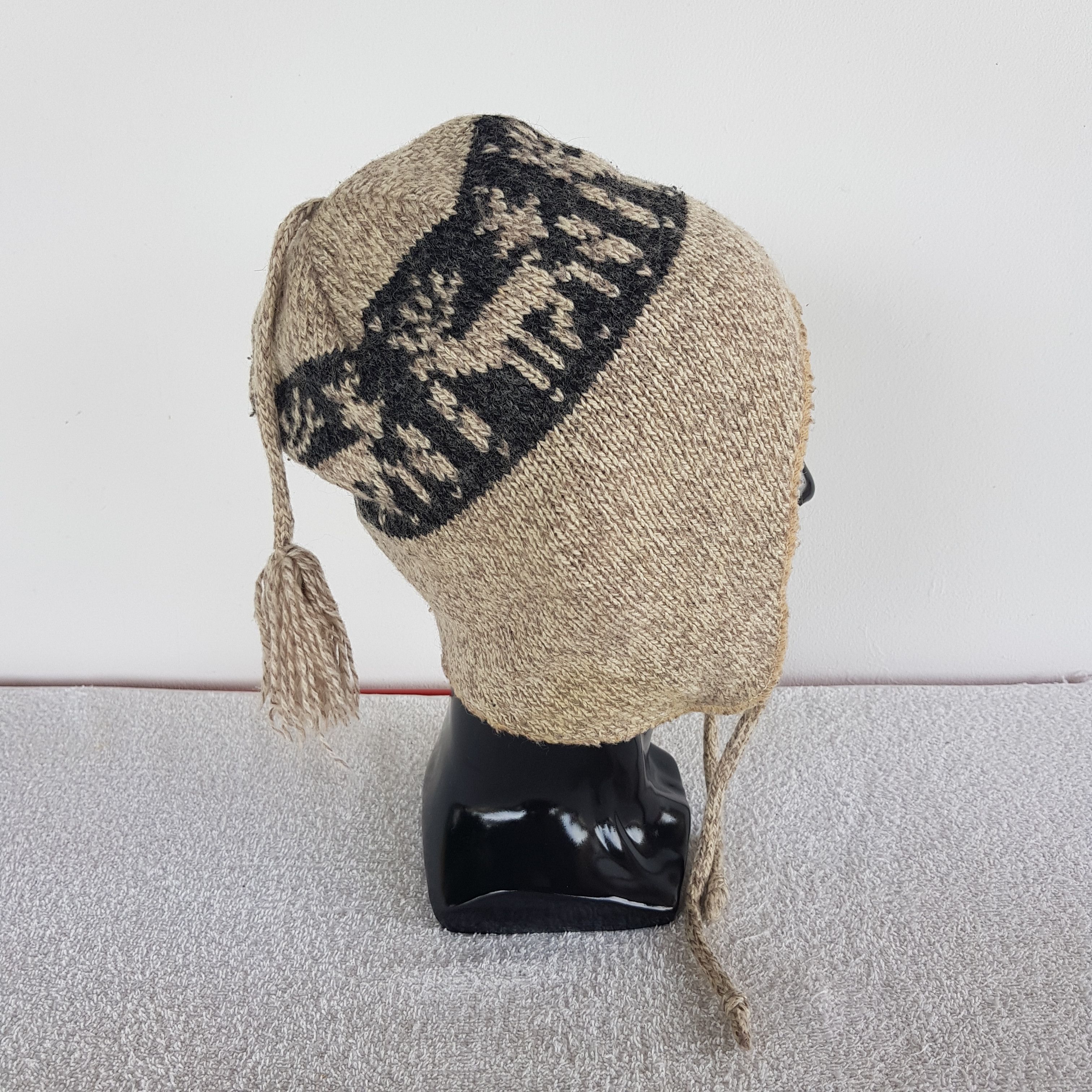 Japanese Brand × Vintage Knitted Earflap Beanie Snow Cap Unknown Japanese Hats Size ONE SIZE - 3 Thumbnail