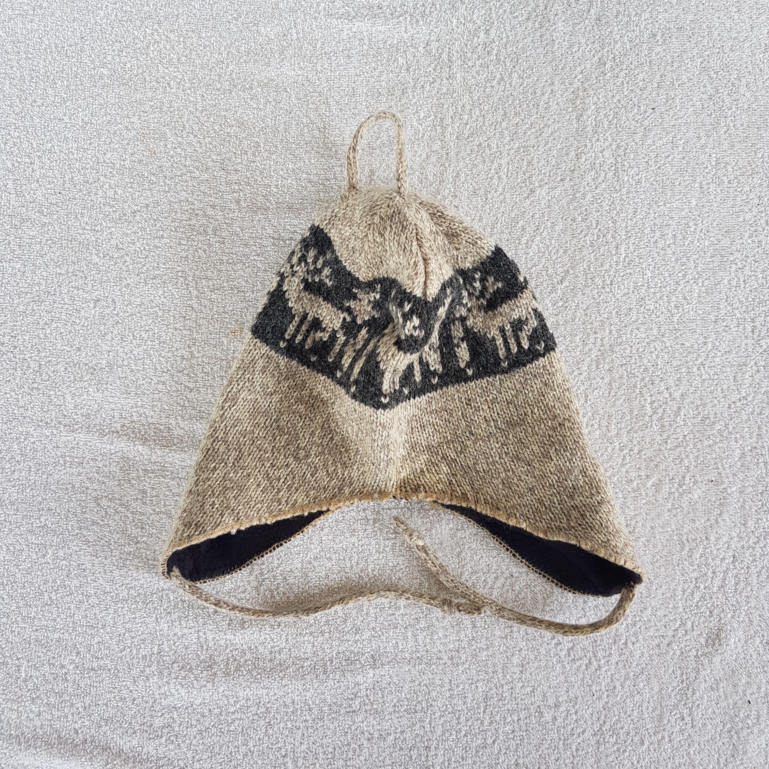 Japanese Brand × Vintage Knitted Earflap Beanie Snow Cap Unknown Japanese Hats Size ONE SIZE - 7 Thumbnail
