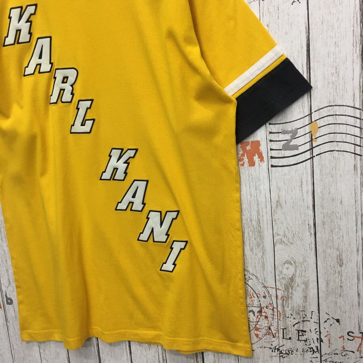 Karl Kani × Rap Tees × Vintage 🔥KARL KANI SPELLOUT LOGO TSHIRT Size US XL / EU 56 / 4 - 5 Thumbnail