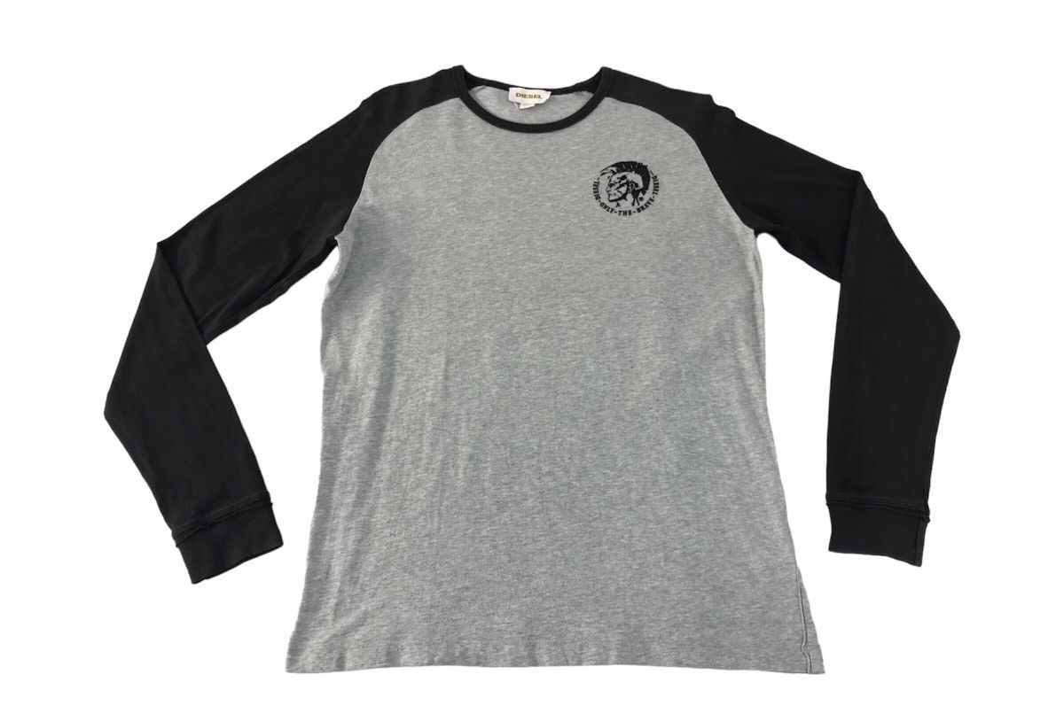 Diesel × Vintage Vintage Diesel Big Logo Long Sleeve Style T.Shirt Size US M / EU 48-50 / 2 - 1 Thumbnail